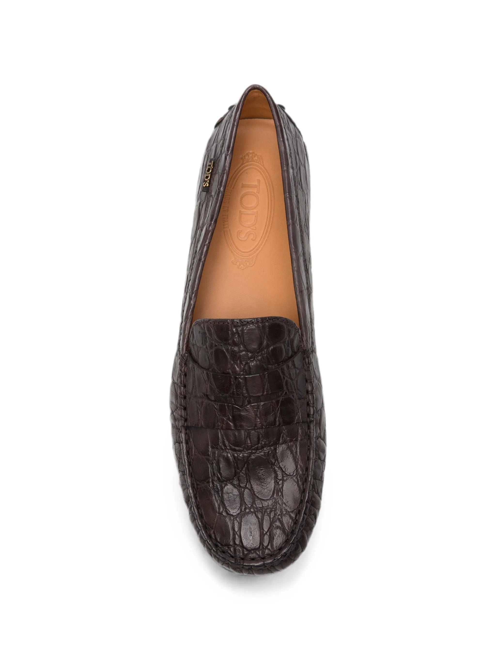 Tod's Gommino 22 l croc - effect leather loafers