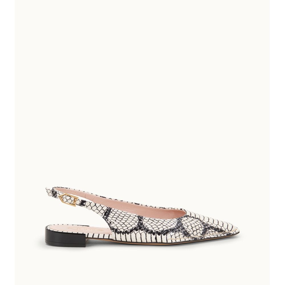 Tod's Tods Slingback In Reptile White Womens
