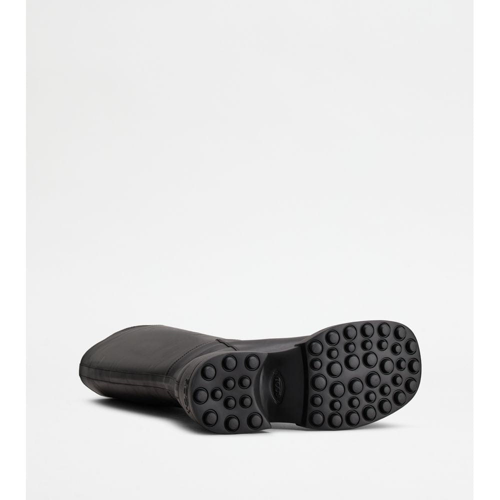 Tod's Tods Platform Boots In Leather Black Womens