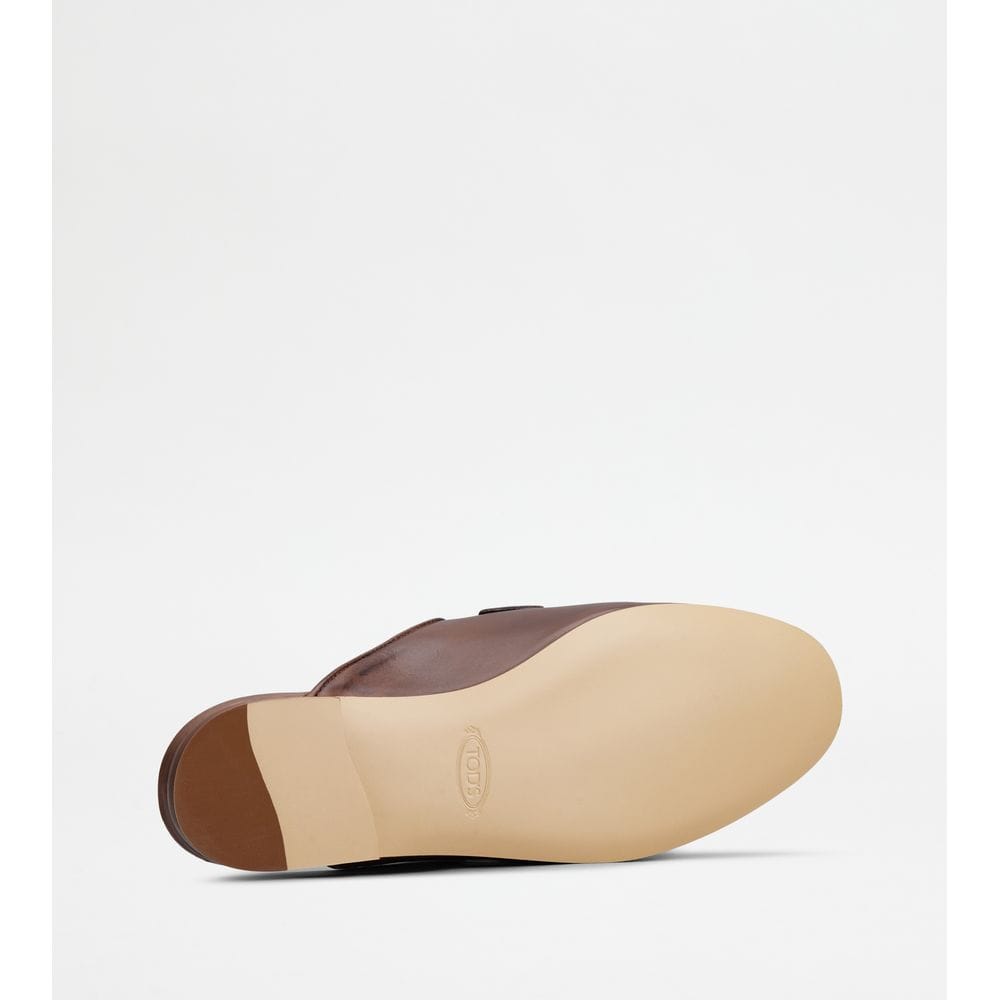 Tod's Tods Mules In Leather Brown Womens