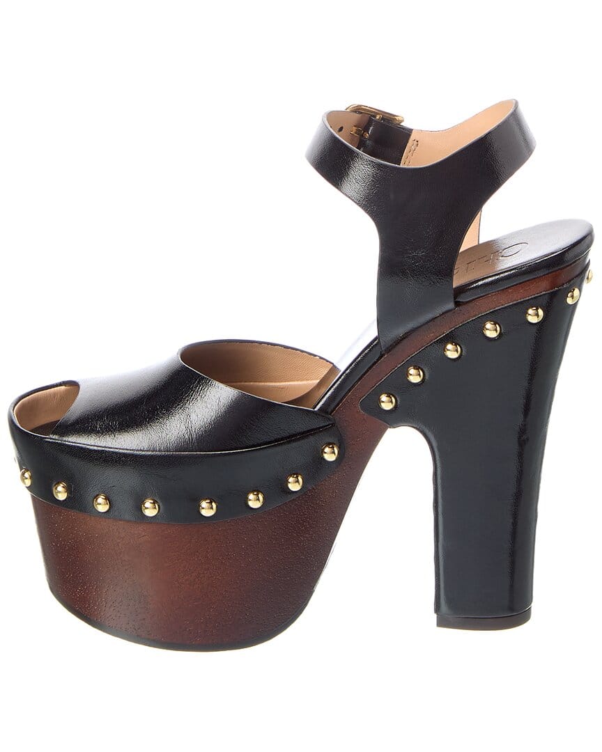 Chloé Meret Leather Platform Clog