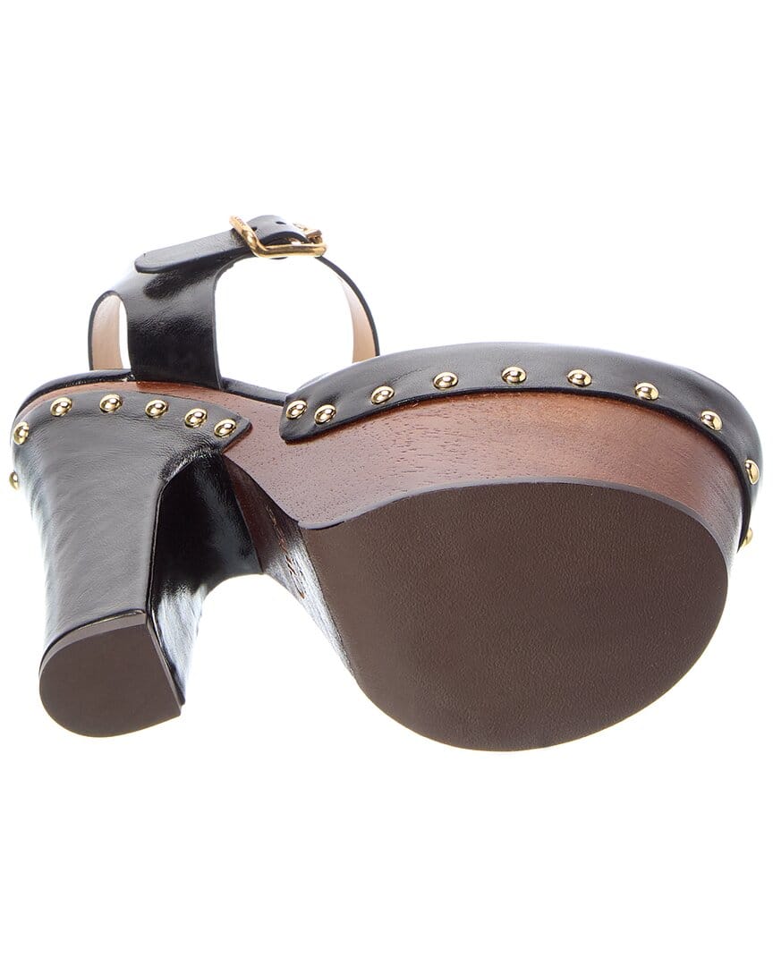Chloé Meret Leather Platform Clog