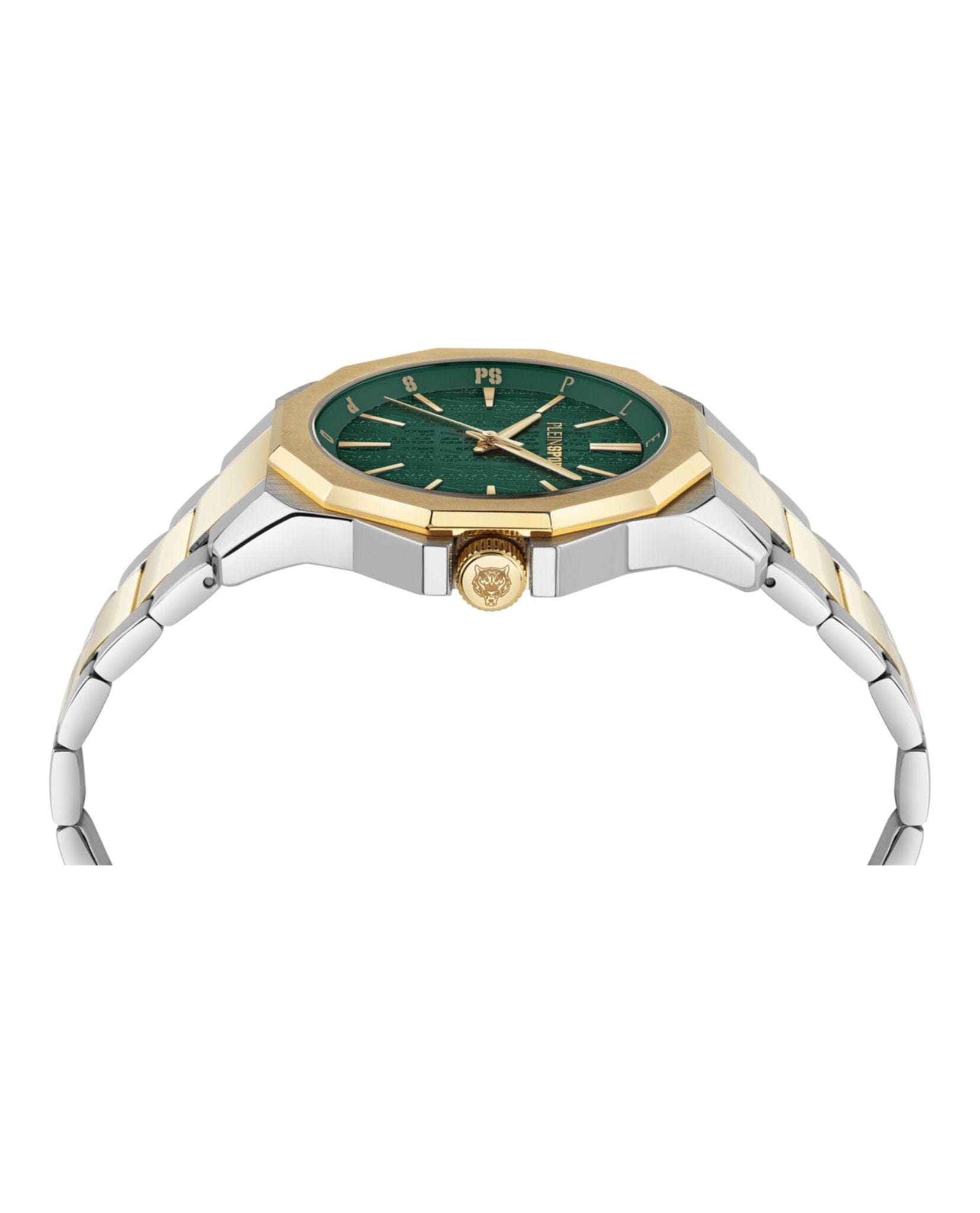 Plein Sport Mens Two Tone 42 mm Bracelet Fashion Watch
