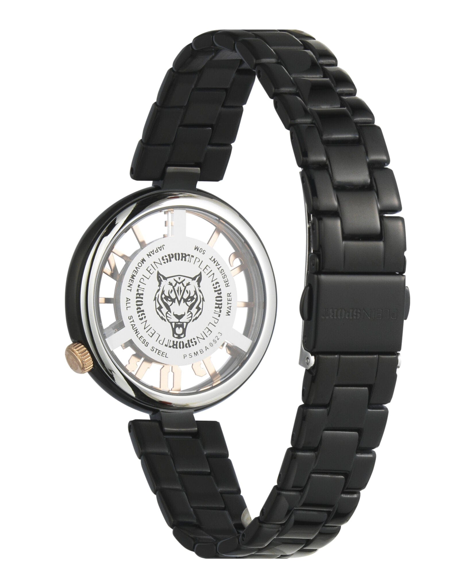 Plein Sport Womens Black 36 mm Bracelet Fashion Watch