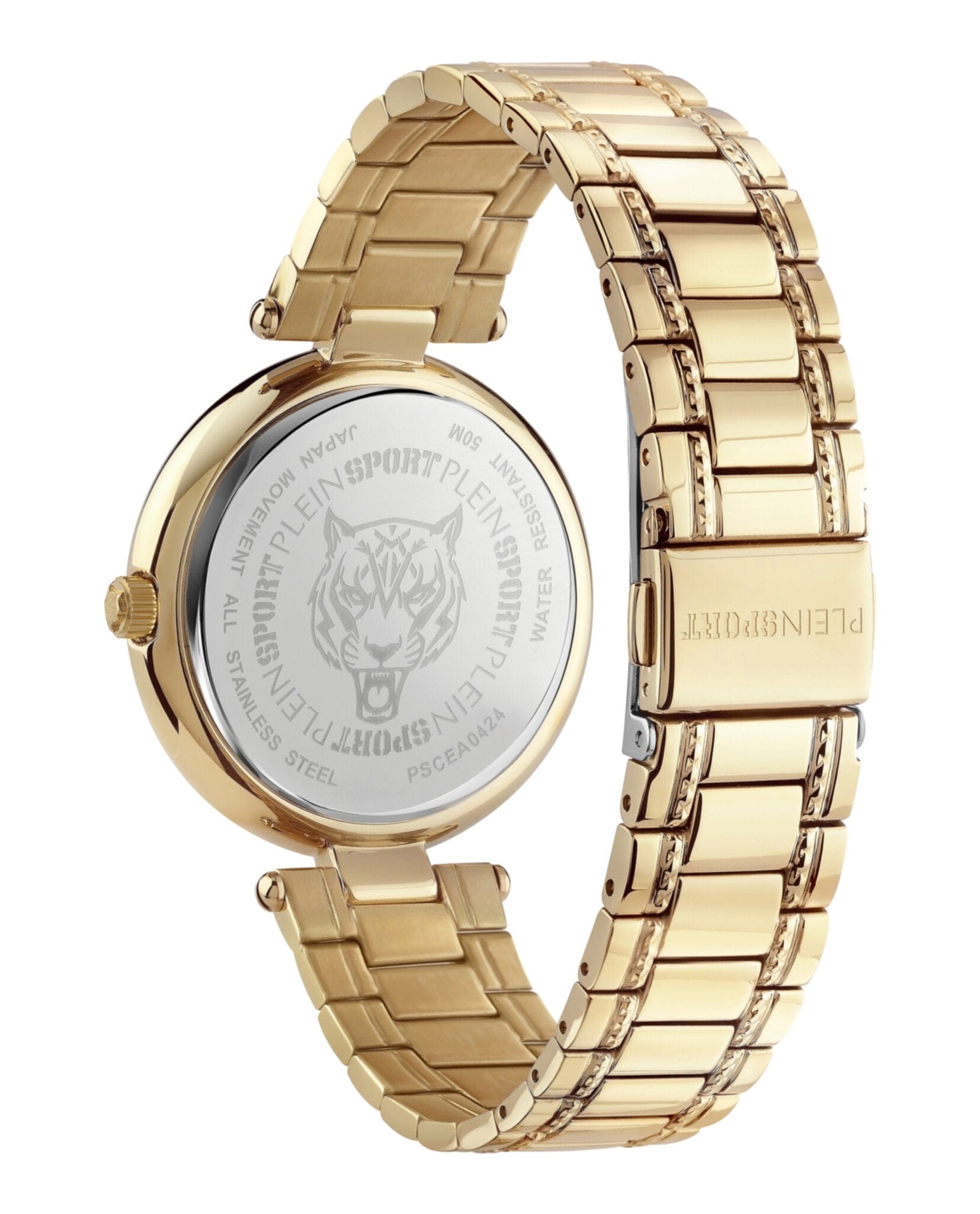 Plein Sport Womens Gold 38 mm Bracelet Fashion Watch