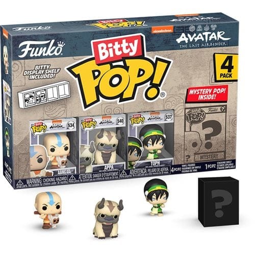 Funko Avatar: The Last Airbender Bitty Pop! Mini - Figure 4 - Pack - Select Set(s)