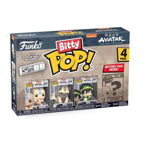 Funko Avatar: The Last Airbender Bitty Pop! Mini - Figure 4 - Pack - Select Set(s)