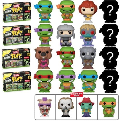 Funko Bitty Pop! Teenage Mutant Ninja Turtles Comics Mini - Figure 4 - Pack - Select Set(s)