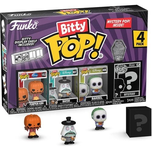 Funko The Nightmare Before Christmas Bitty Pop! Mini - Figure 4 - Pack - Select Set(s)