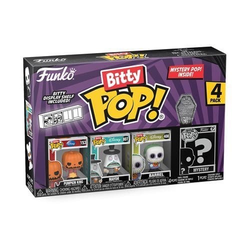 Funko The Nightmare Before Christmas Bitty Pop! Mini - Figure 4 - Pack - Select Set(s)
