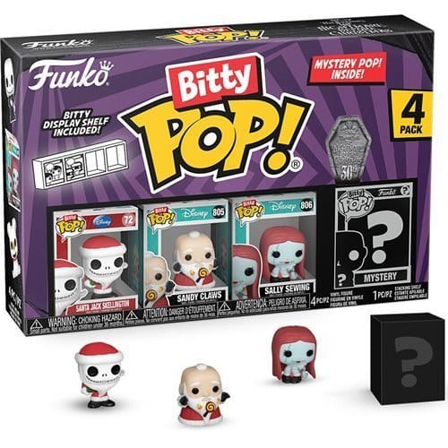 Funko The Nightmare Before Christmas Bitty Pop! Mini - Figure 4 - Pack - Select Set(s)