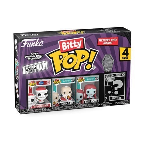 Funko The Nightmare Before Christmas Bitty Pop! Mini - Figure 4 - Pack - Select Set(s)