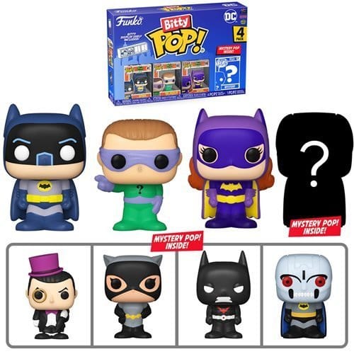 Funko Bitty Pop! Batman 1966 Mini - Figure 4 - Pack - Select Set(s)