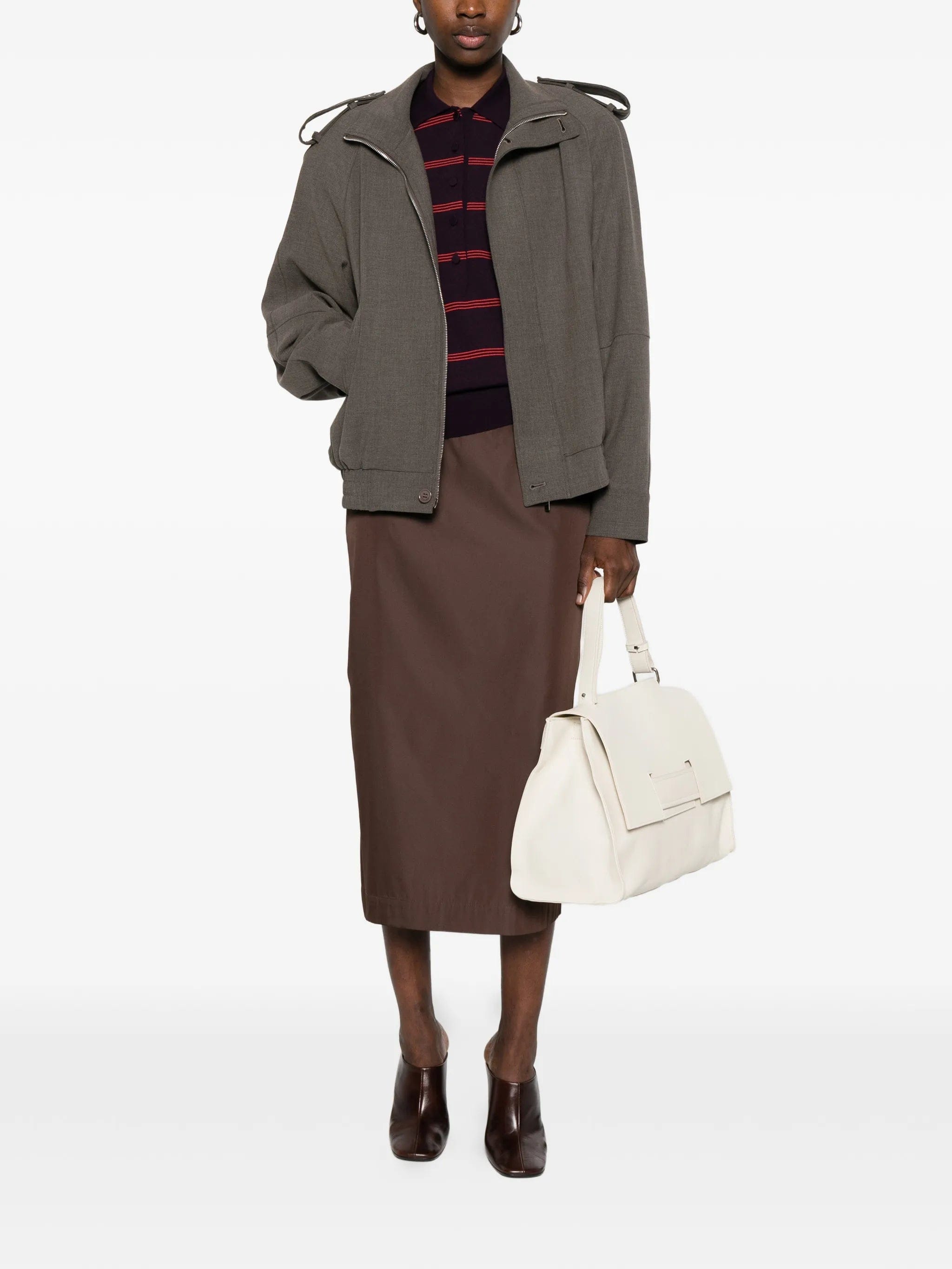 The Frankie Shop Kelly buttoned oversized jacket