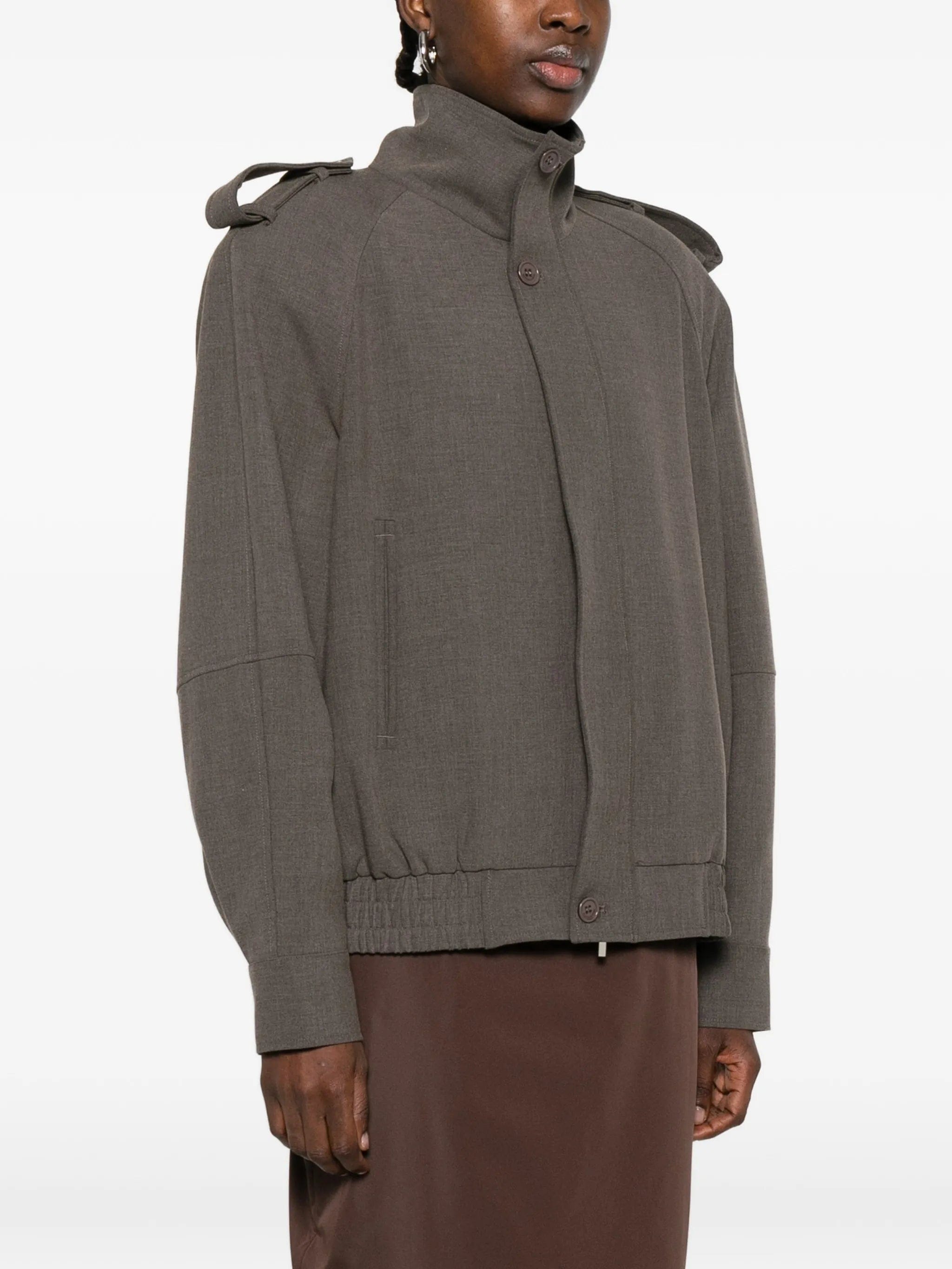 The Frankie Shop Kelly buttoned oversized jacket