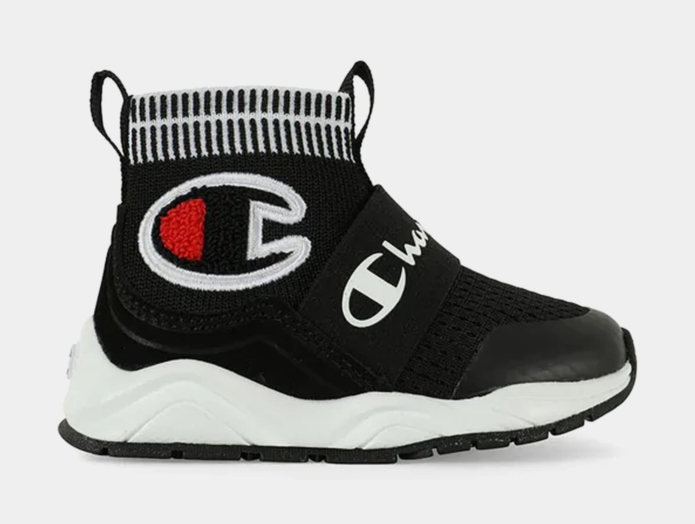 Champion Rally Pro Infant Toddler Lifestyle Shoes (Black/White)