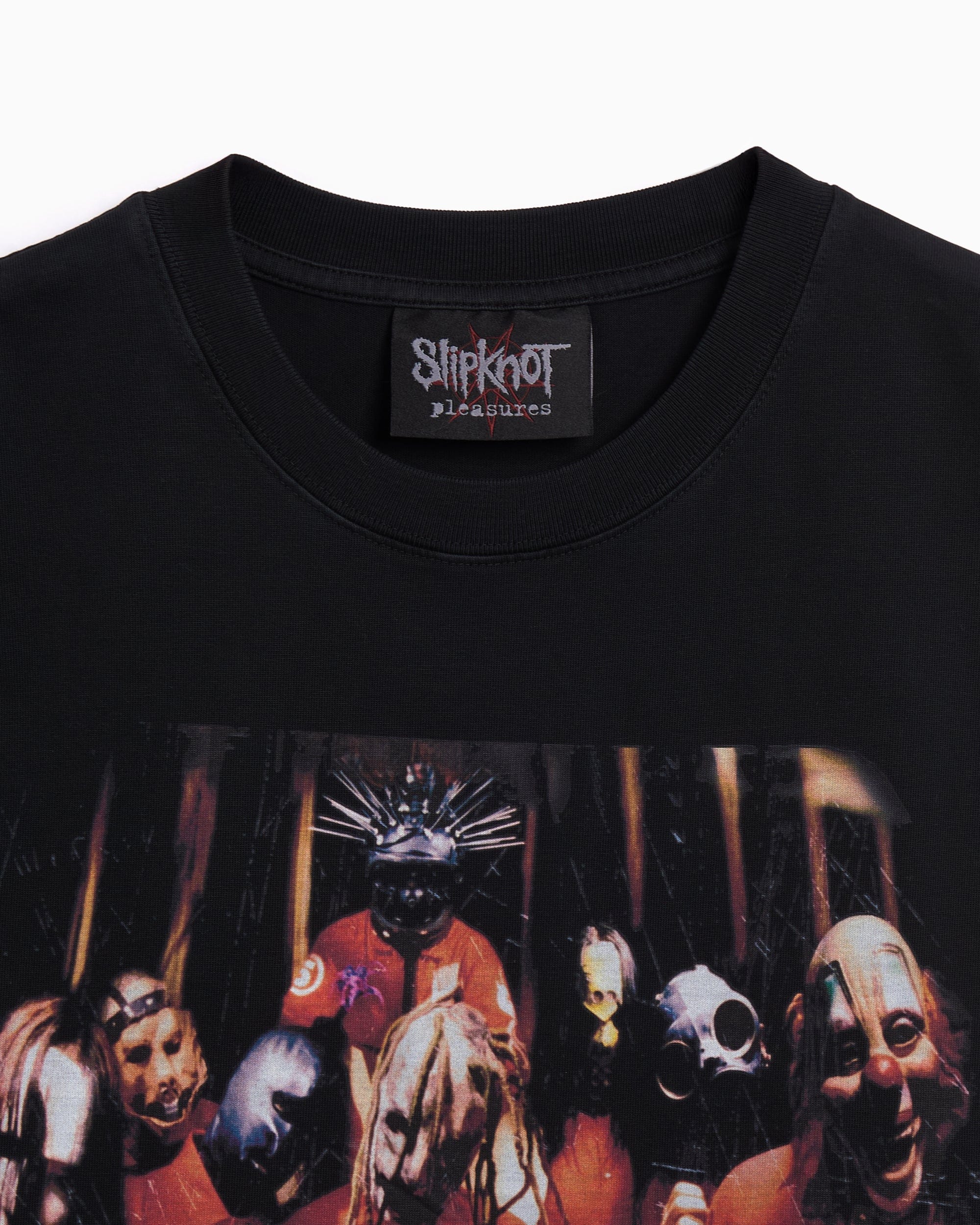 Pleasures Camiseta con gráfico Relaxed Pleasures x Slipknot Self Titled para hombre