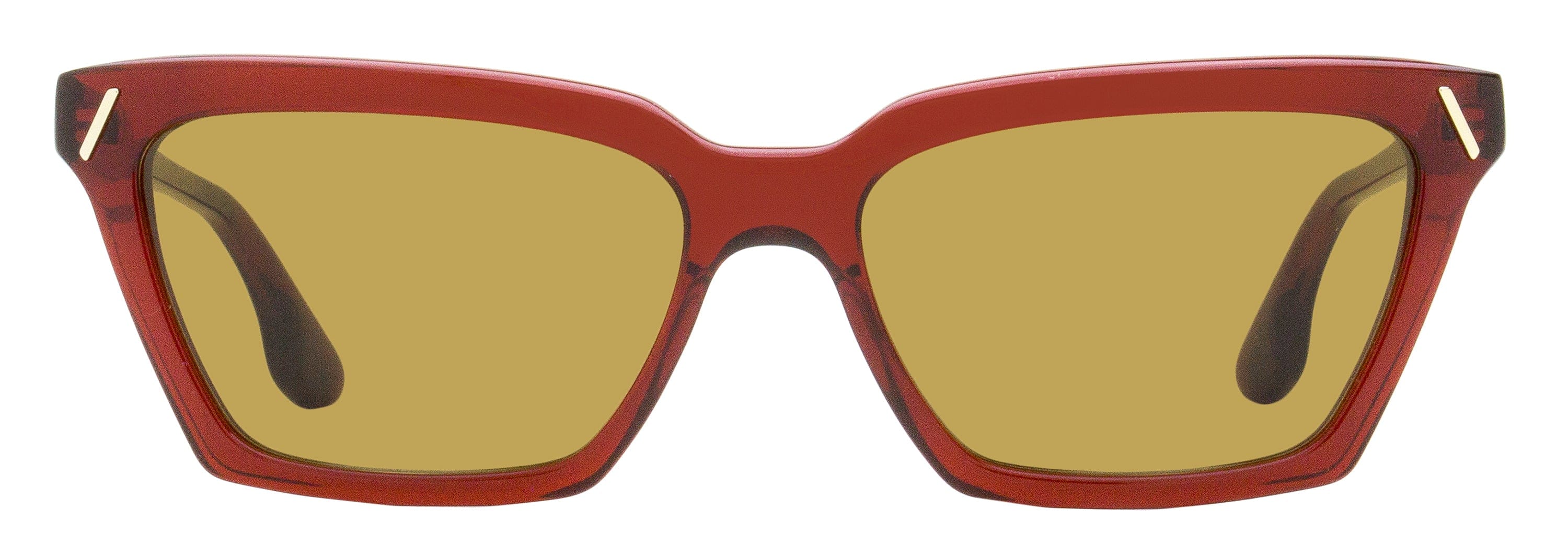Victoria Beckham Modified Rectangle Sunglasses VB661S 610 Maroon 57 mm