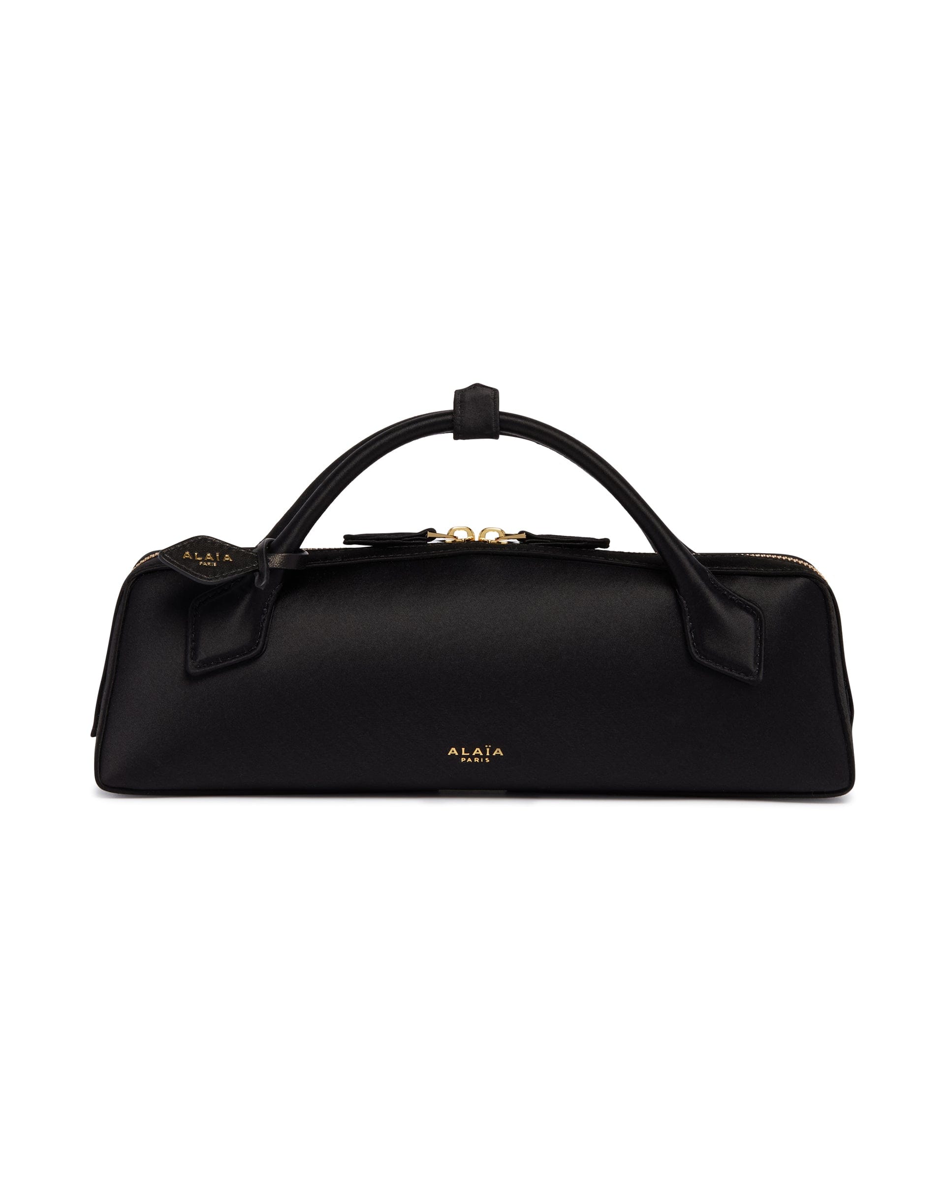 Alaia Pochette In Satin Le Teckel Nera