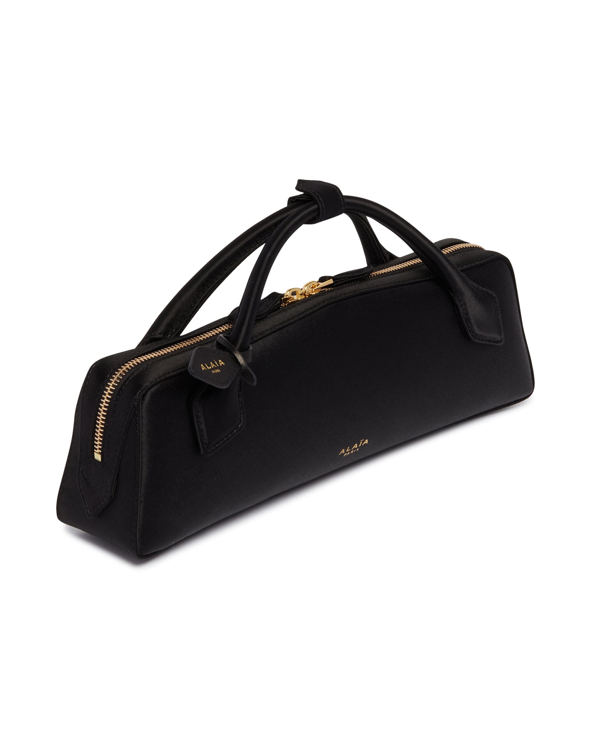 Alaia Pochette In Satin Le Teckel Nera