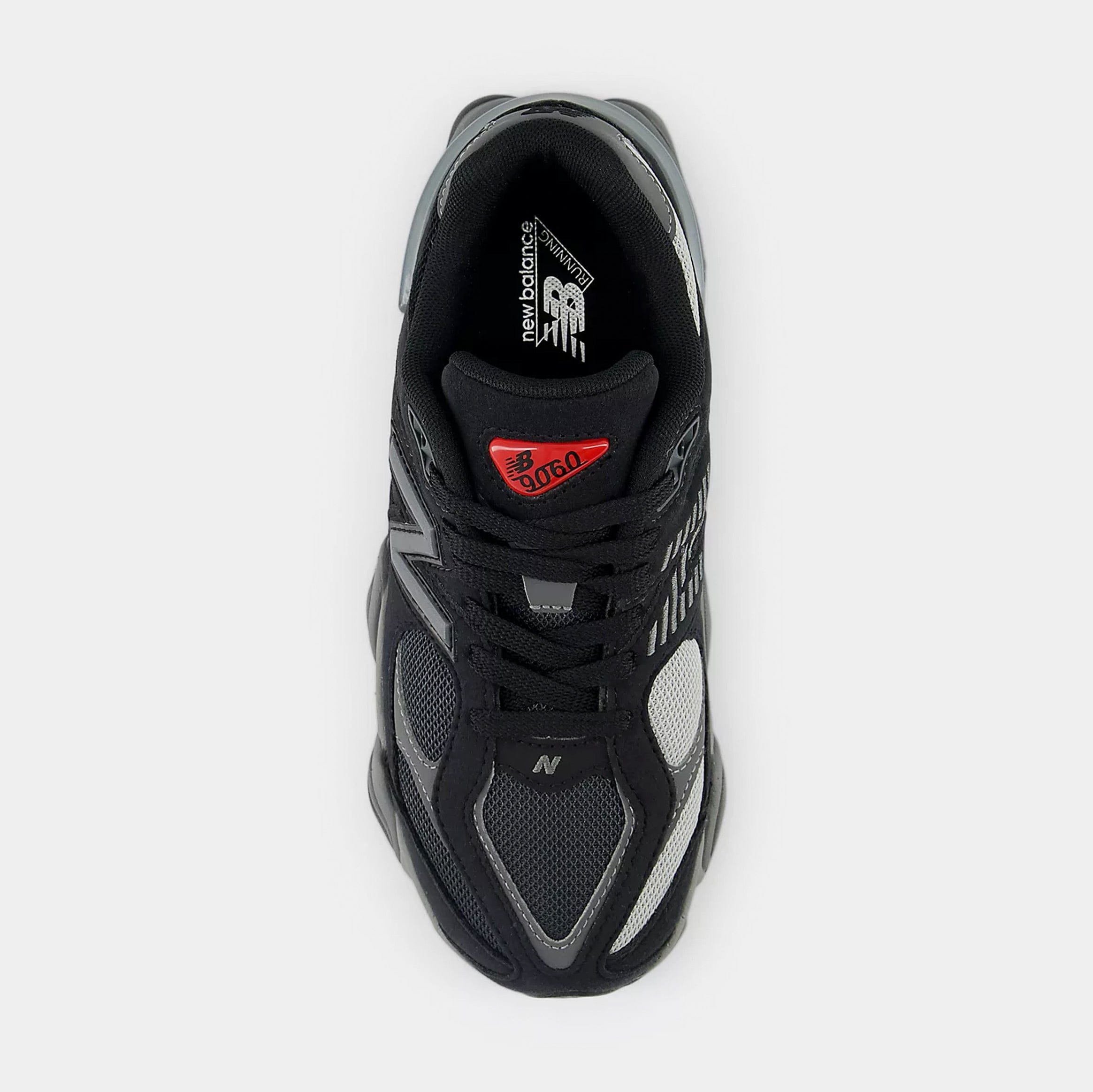 Newbalance 9060 Grade School Lifestyle Shoes (Black/Grey)