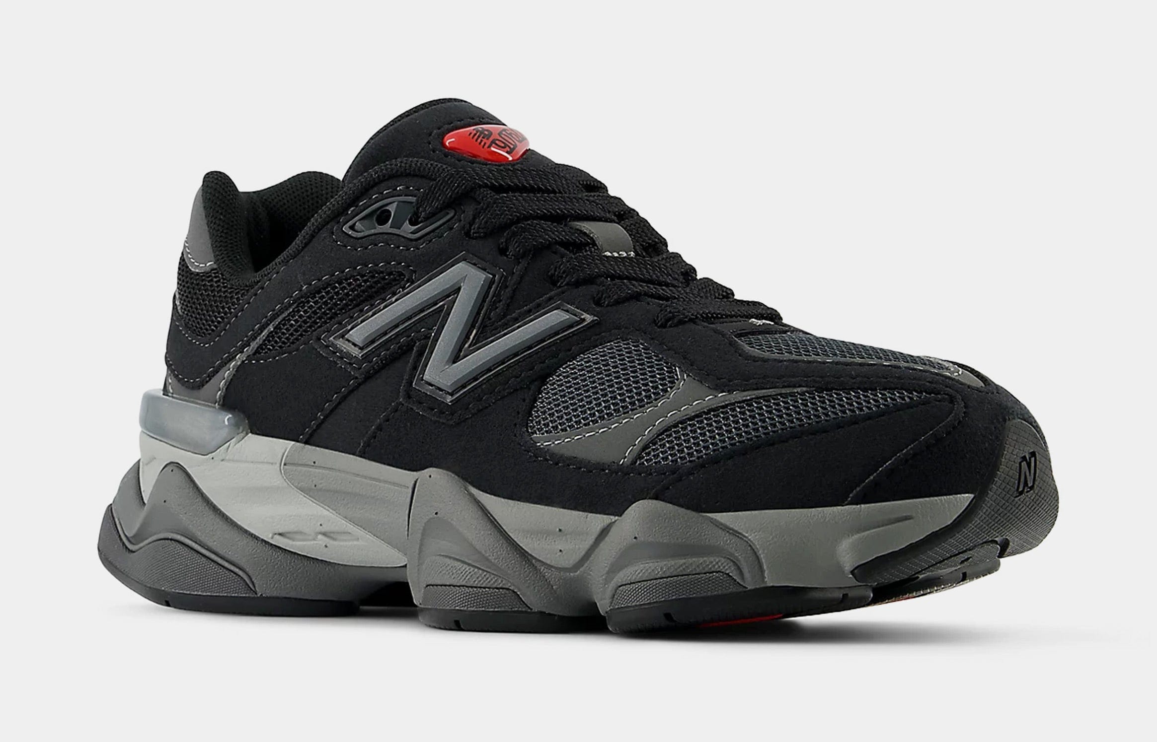 Newbalance 9060 Grade School Lifestyle Shoes (Black/Grey)