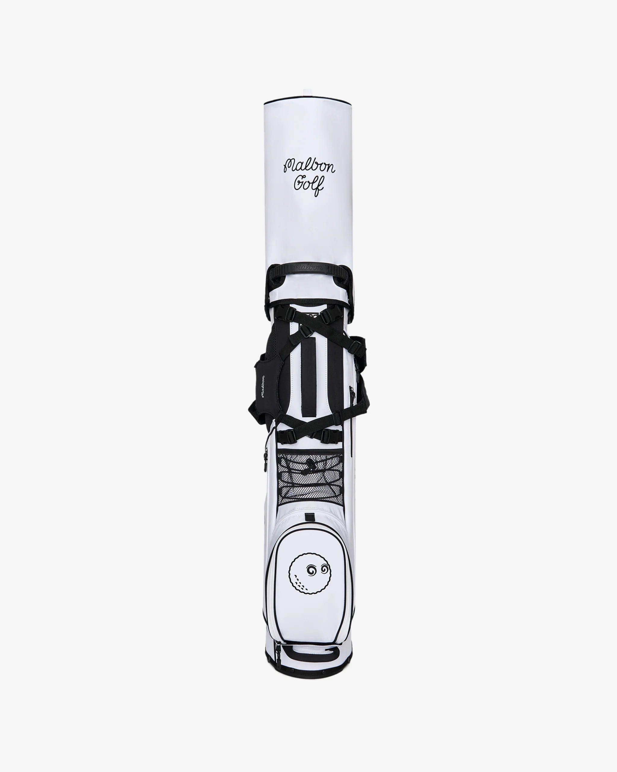 Malbon Golf Icons Walking Bag White