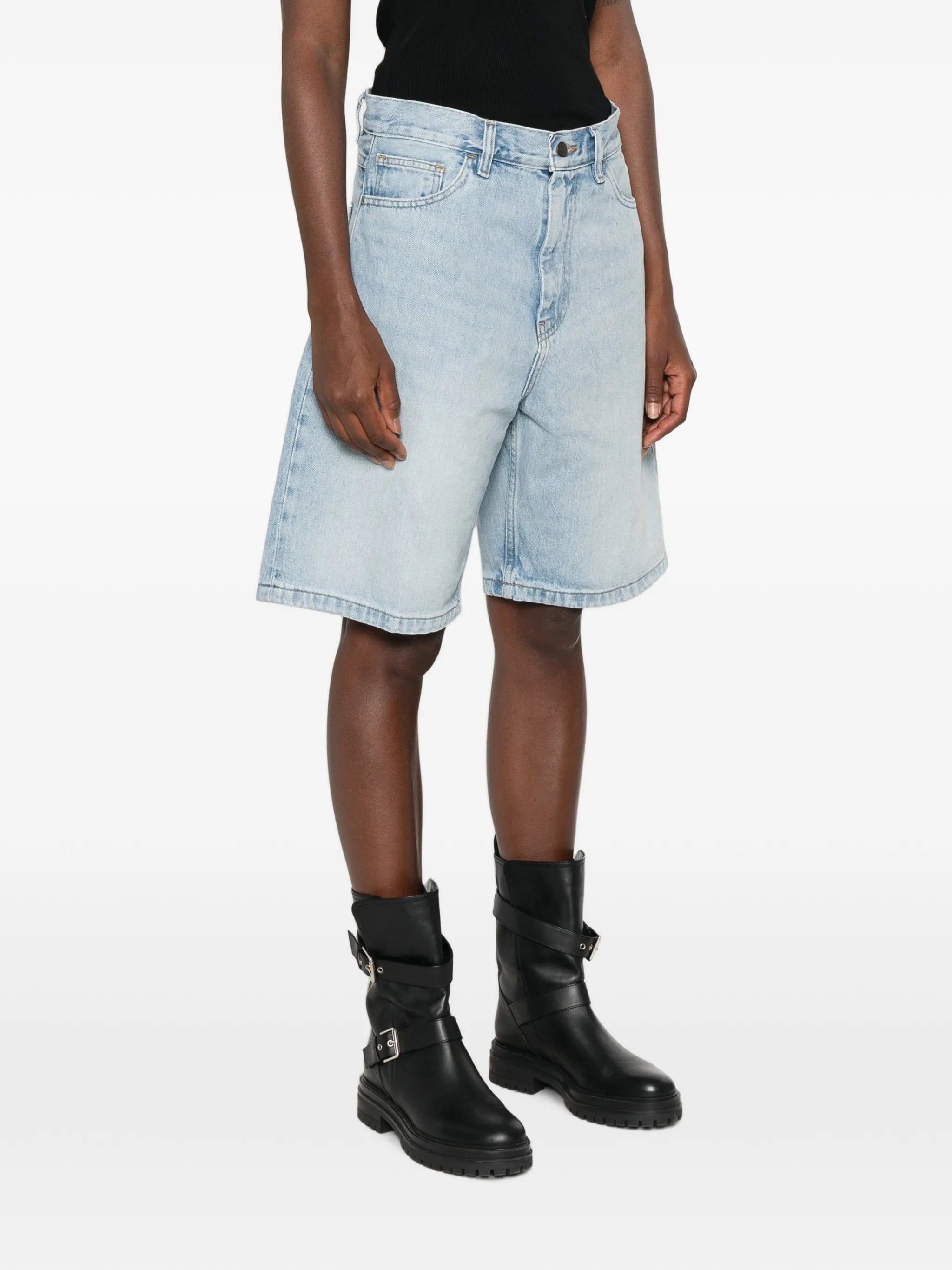 Carhartt WIP Brandon bleached denim shorts