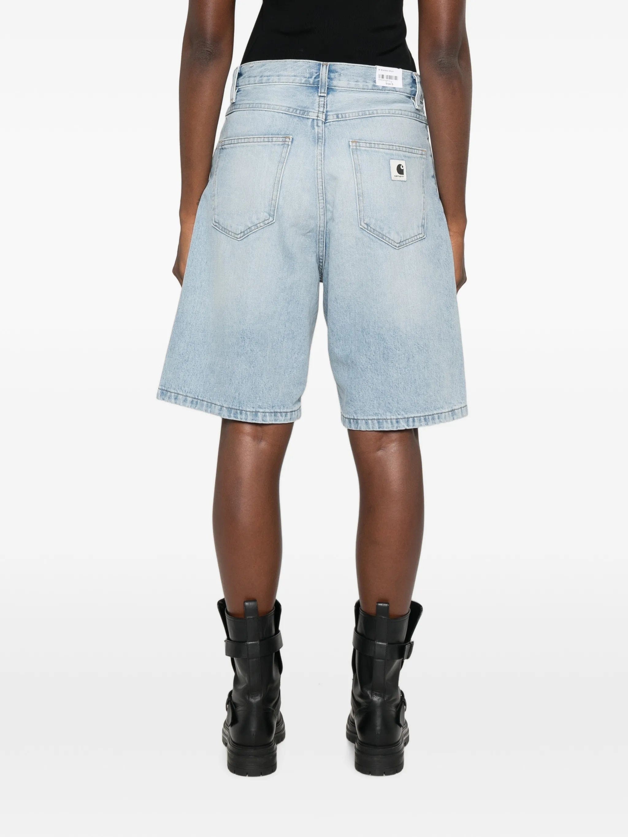 Carhartt WIP Brandon bleached denim shorts