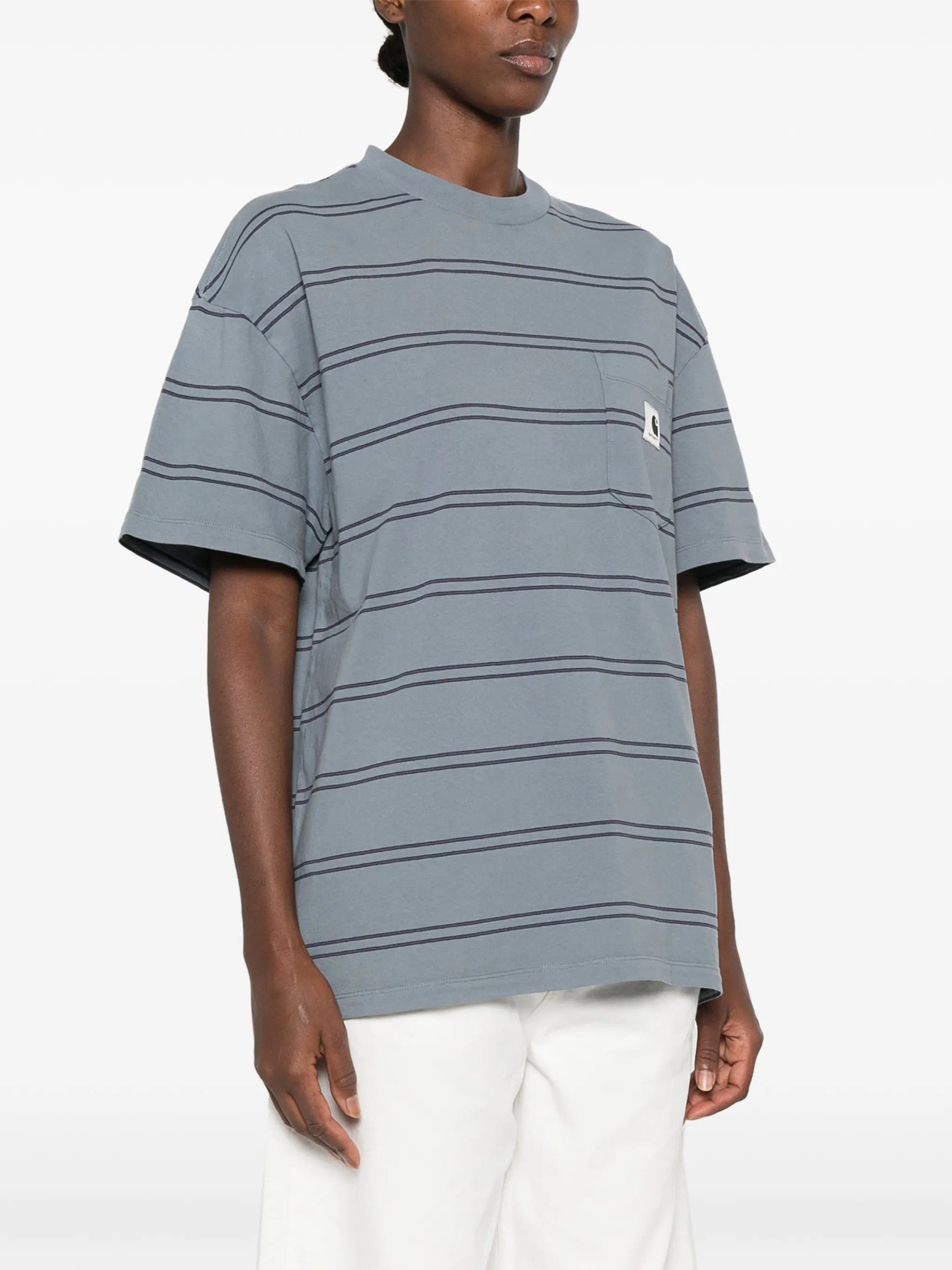 Carhartt WIP stripe - pattern pocket T - shirt
