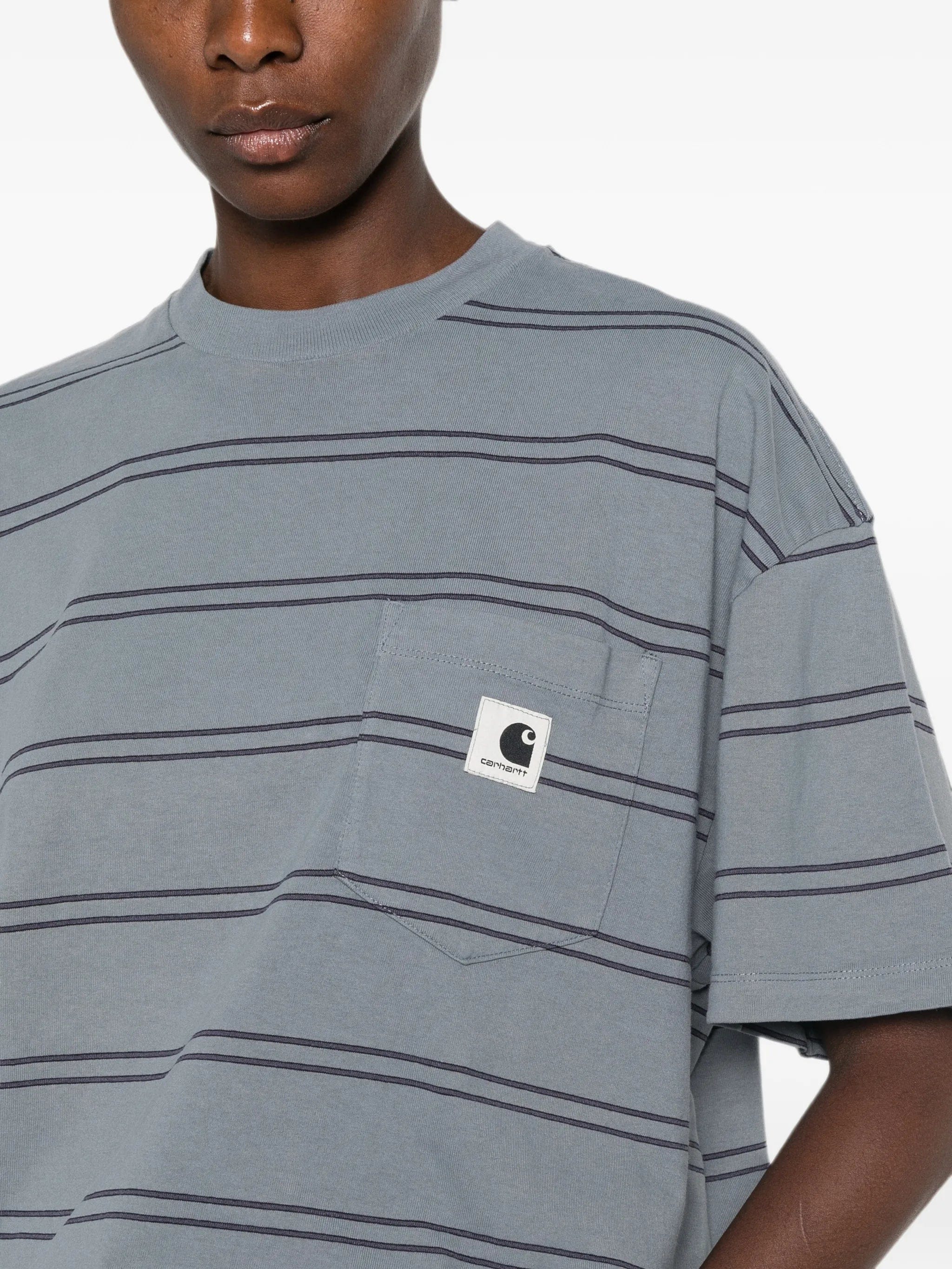 Carhartt WIP stripe - pattern pocket T - shirt