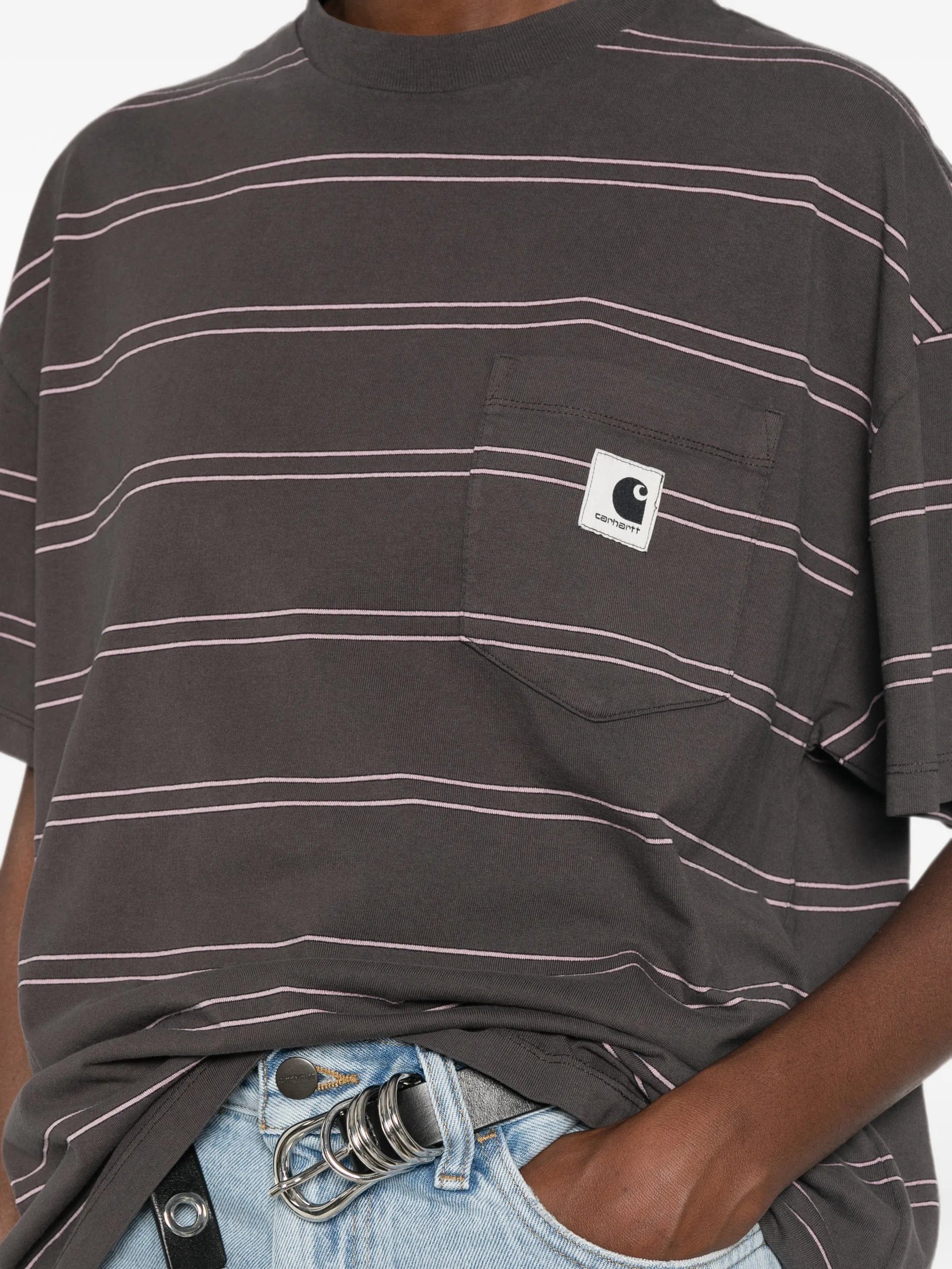 Carhartt WIP striped pocket T - shirt