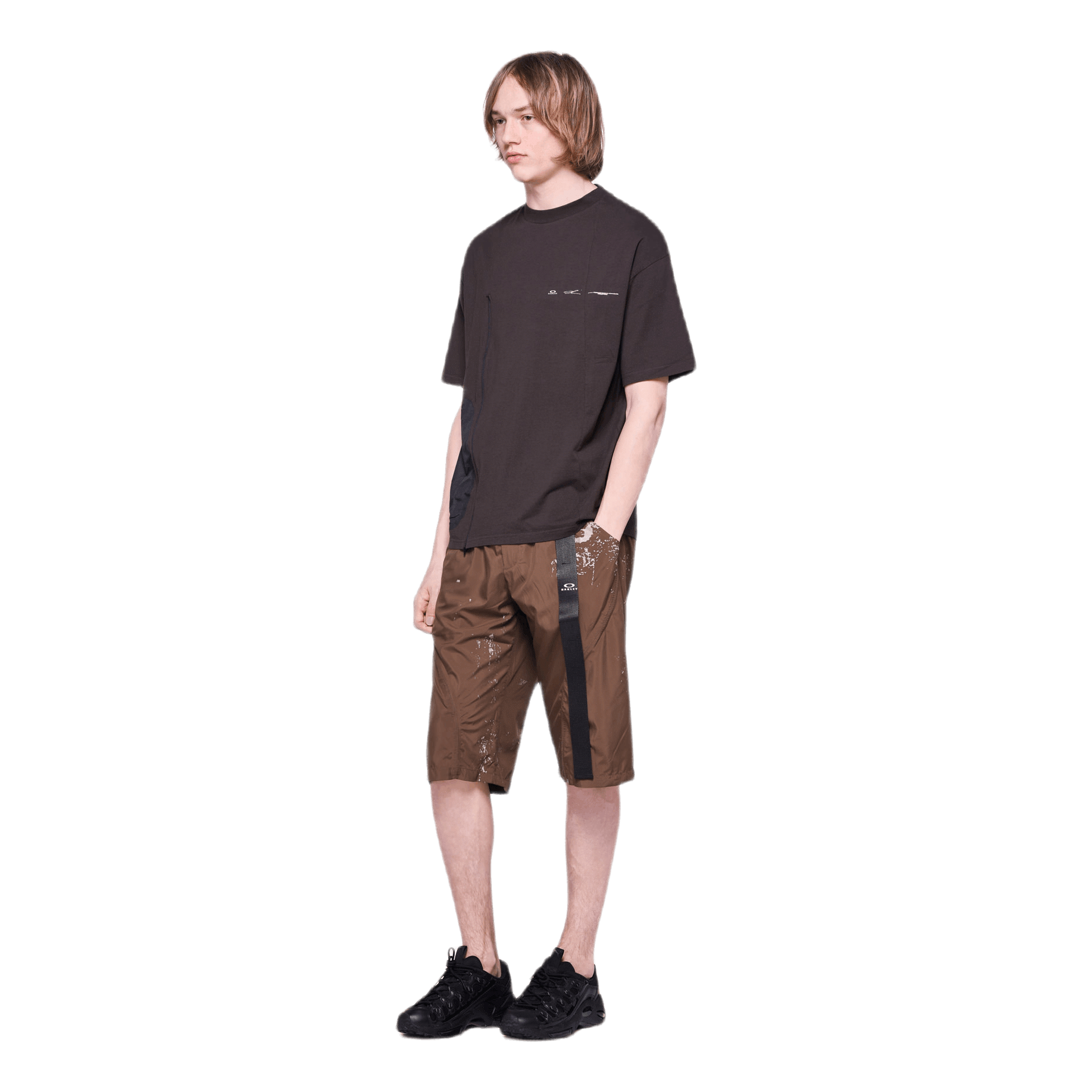 Oakley Rock Print Shorts Brown
