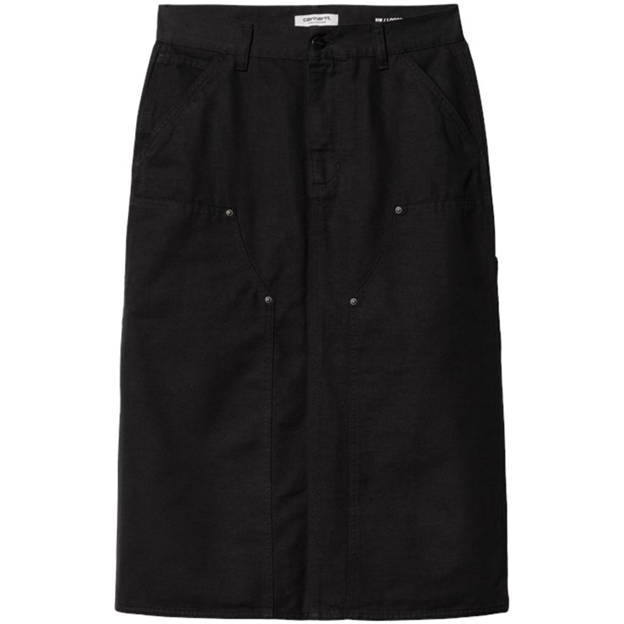 Carhartt WIP W' Double Knee Skirt (Black Rinsed)