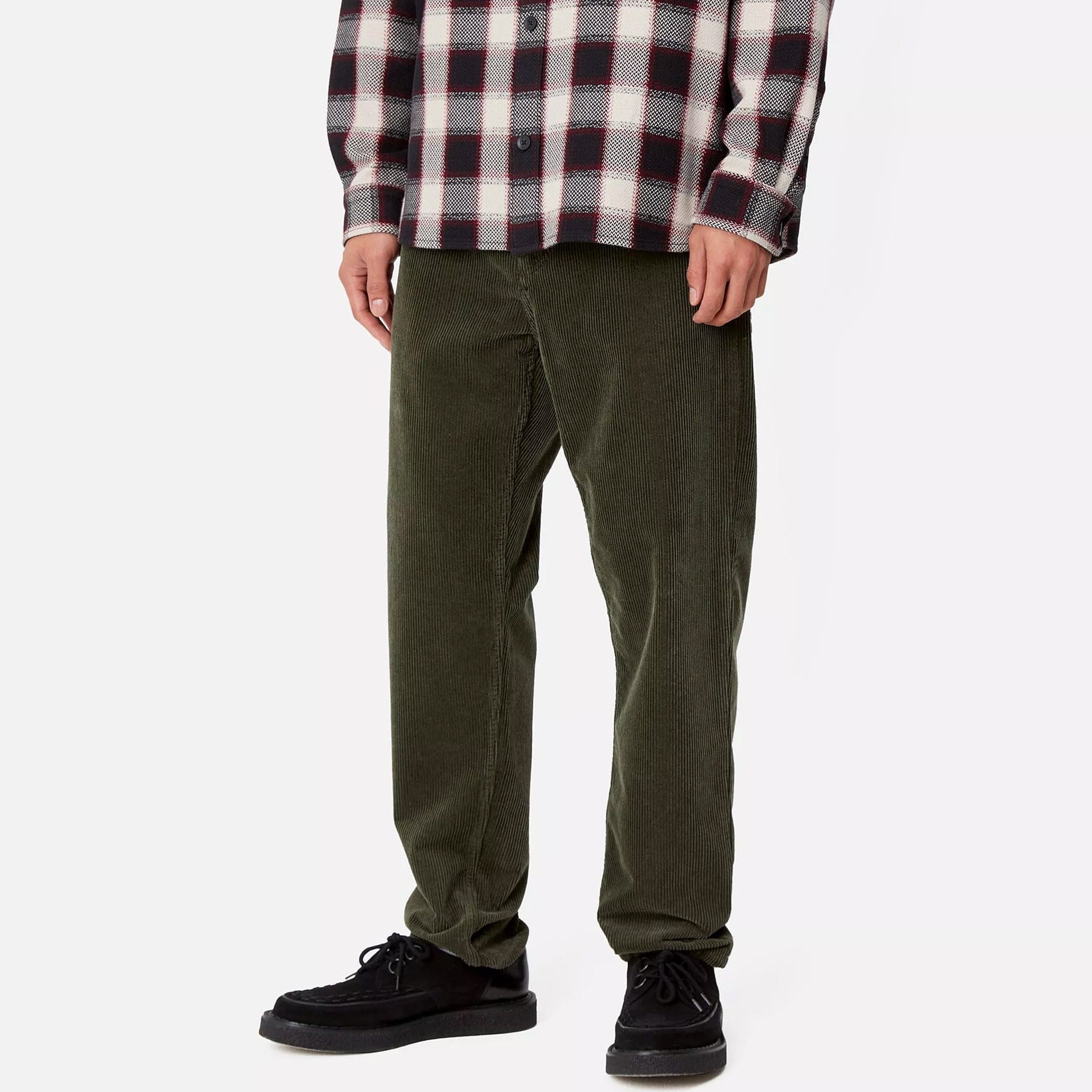 Carhartt WIP Newel Corduroy Pant (Office Green Rinsed)