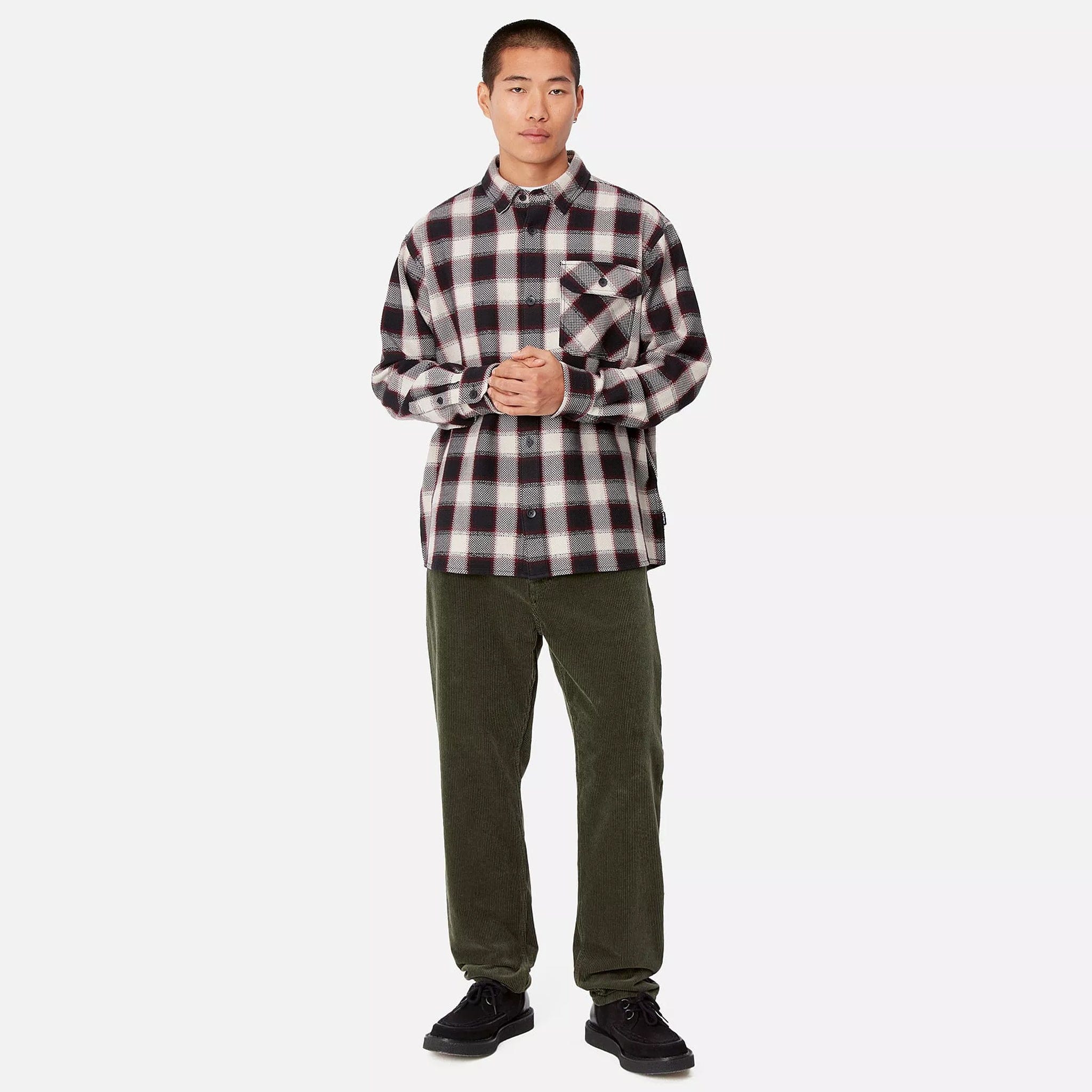 Carhartt WIP Newel Corduroy Pant (Office Green Rinsed)