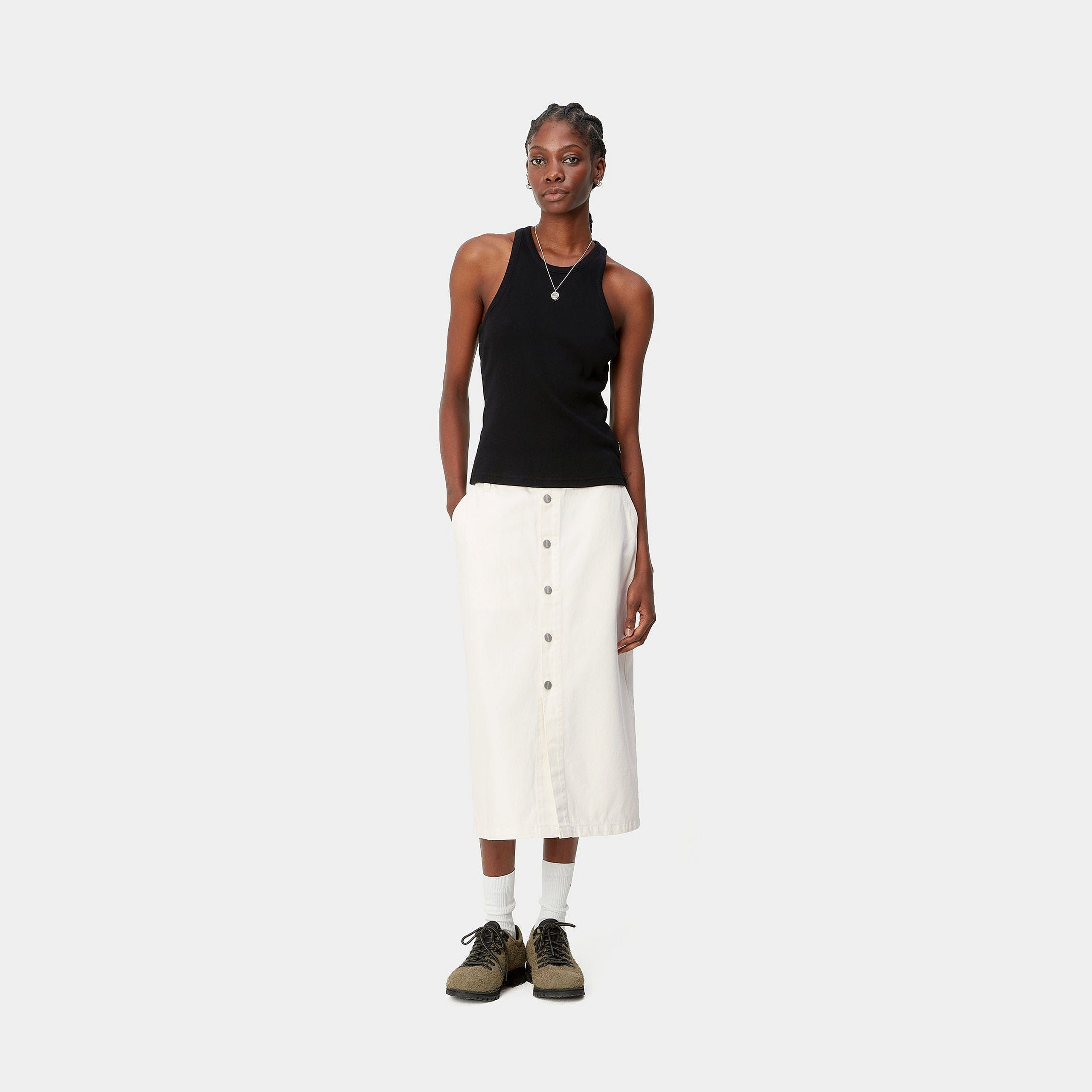 Carhartt WIP W' COLBY SKIRT (WHITE RINSED Washed)