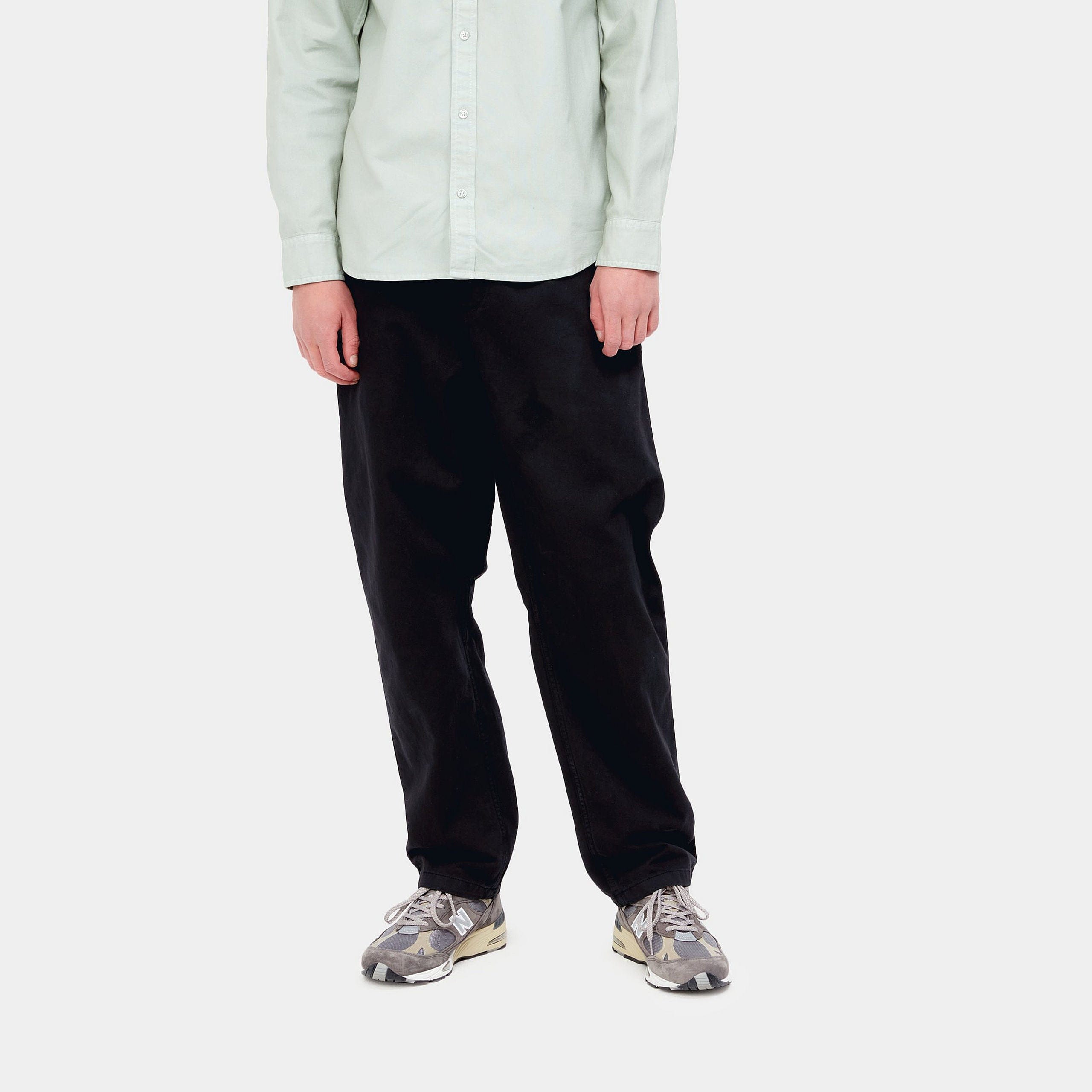 Carhartt WIP Flint Pant - Black (Garment Dyed)