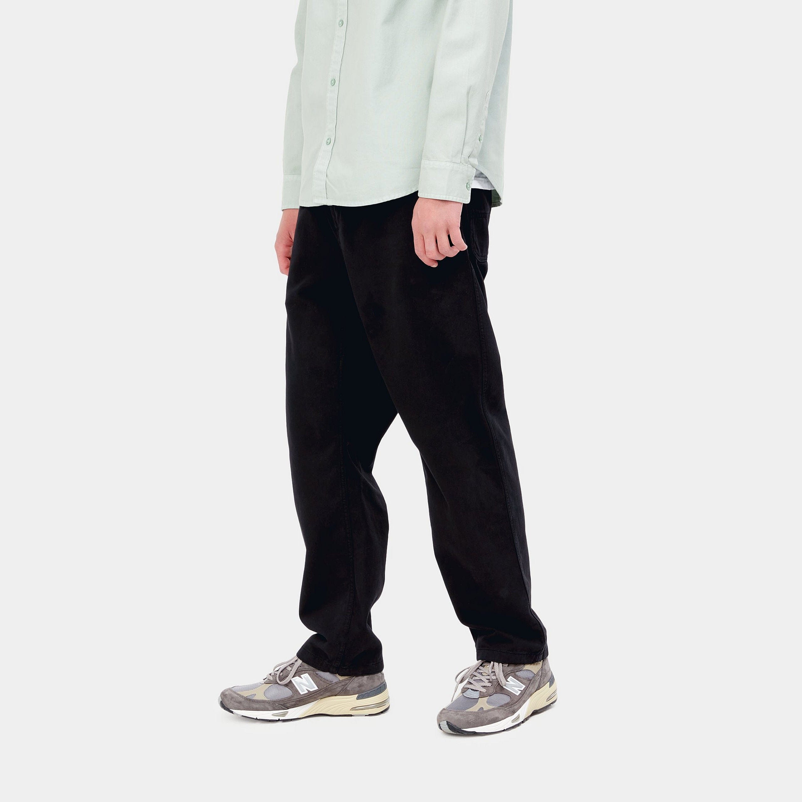 Carhartt WIP Flint Pant - Black (Garment Dyed)