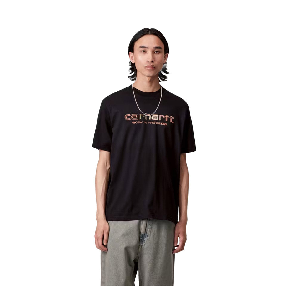 Carhartt WIP S/S Solar Chrome Script T - Shirt Black