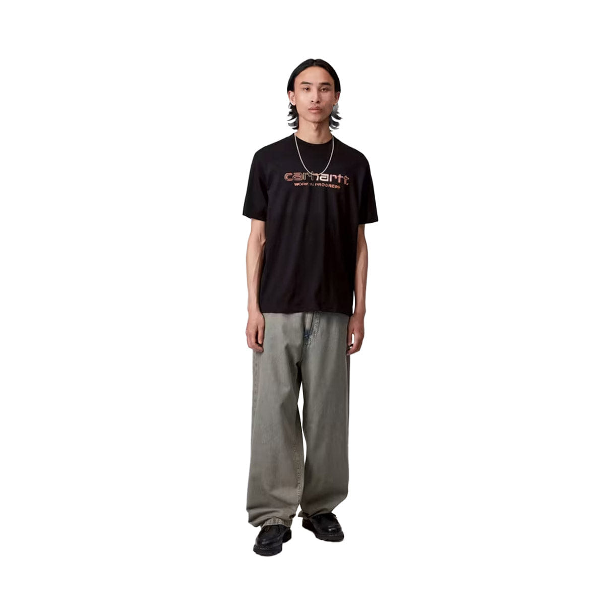 Carhartt WIP S/S Solar Chrome Script T - Shirt Black