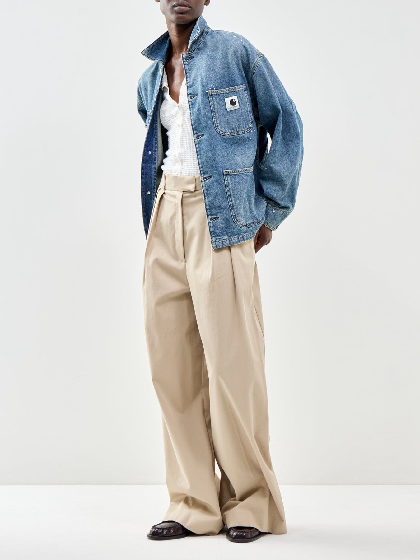 Carhartt WIP Michigan Denim Coat Blue