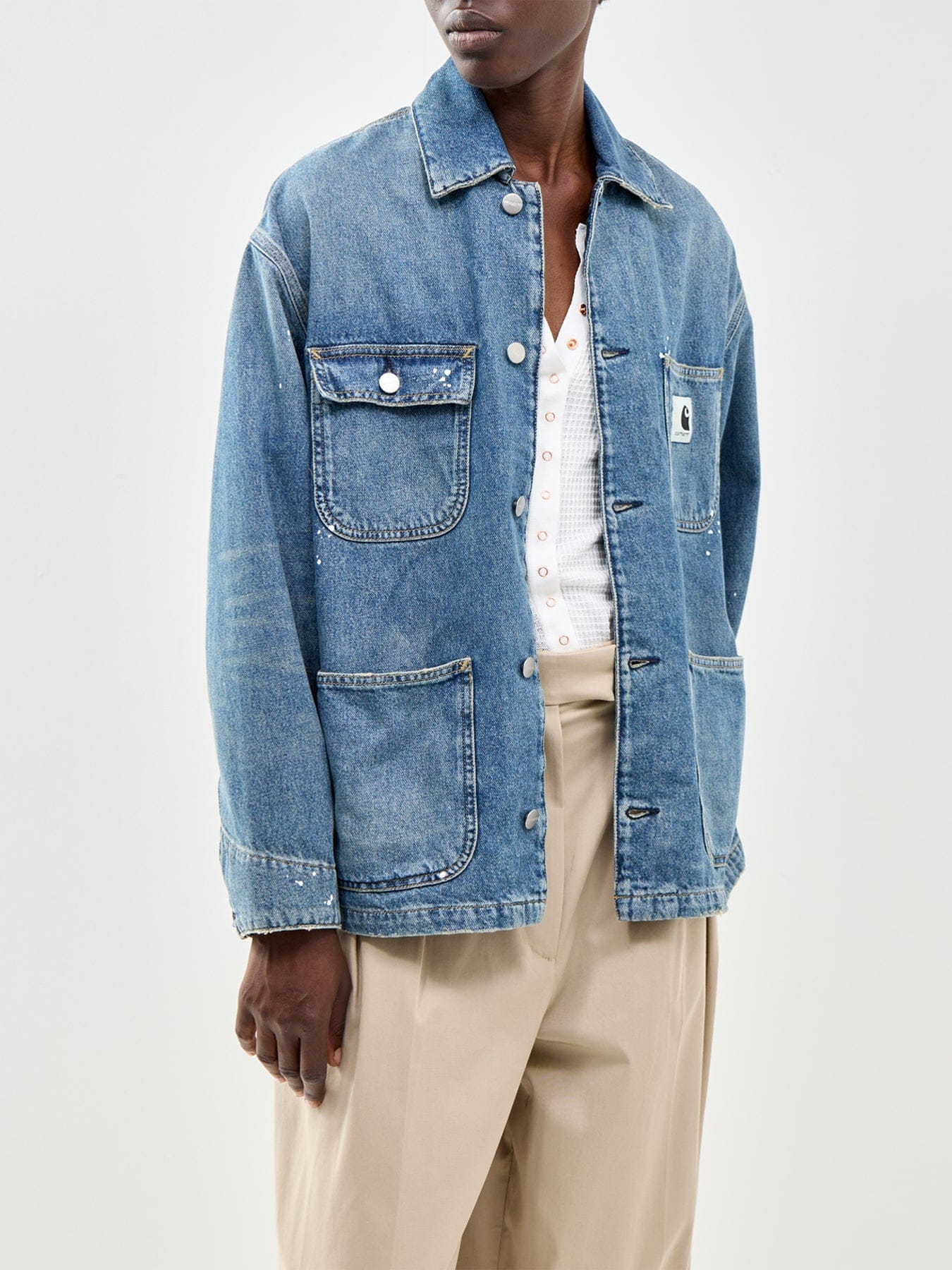 Carhartt WIP Michigan Denim Coat Blue