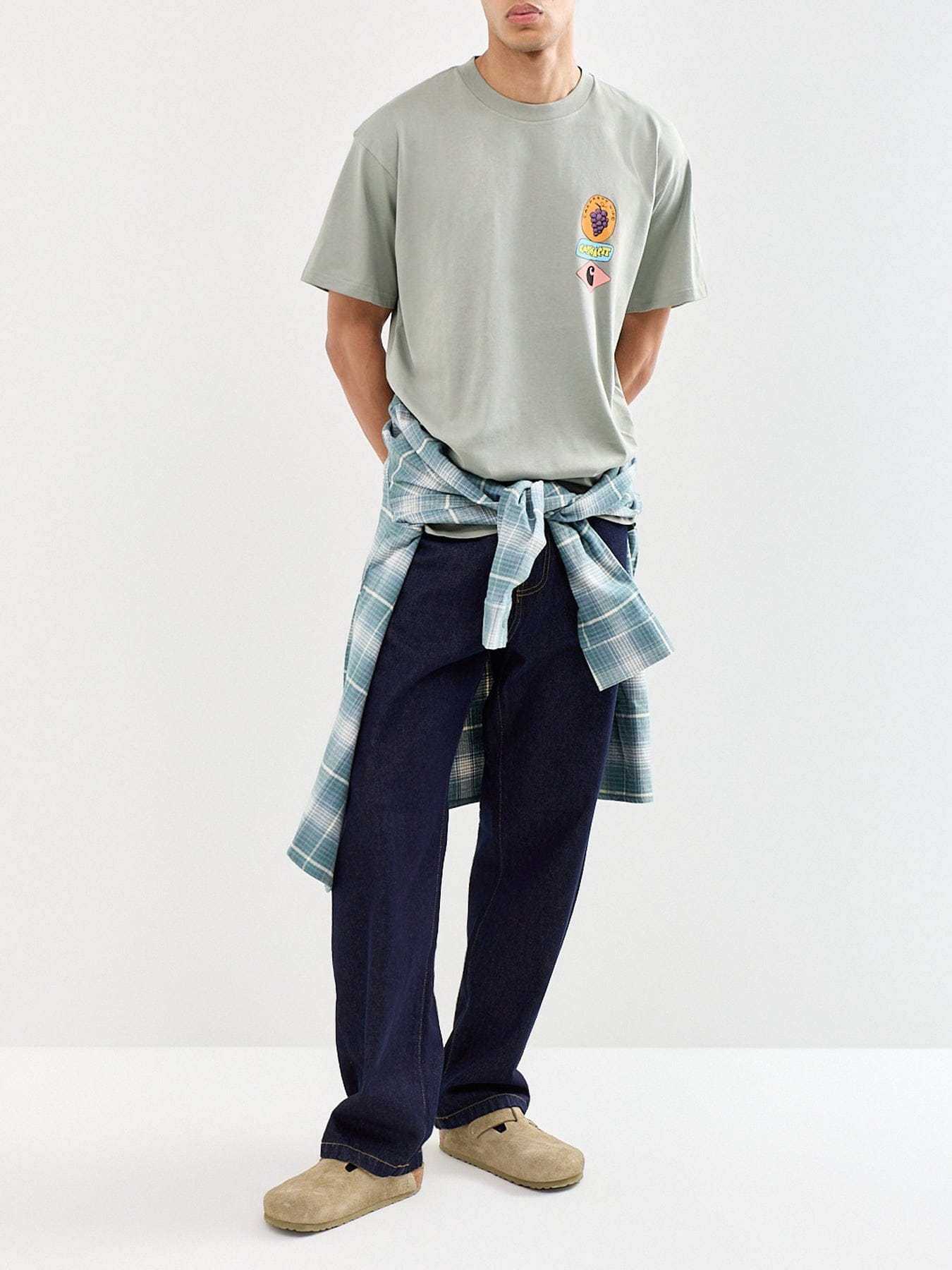 Carhartt WIP Stacked Grapes T - Shirt Green