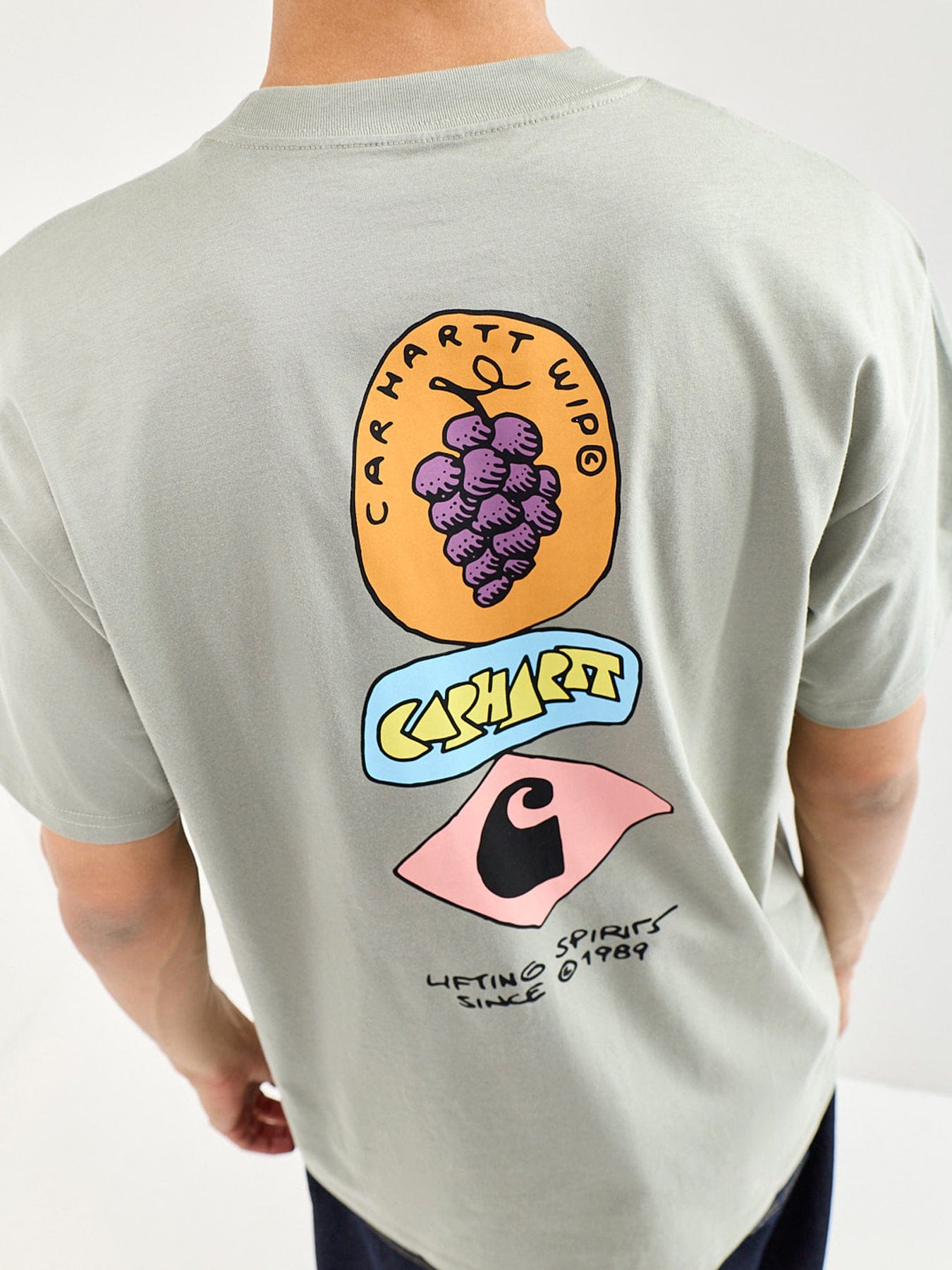 Carhartt WIP Stacked Grapes T - Shirt Green