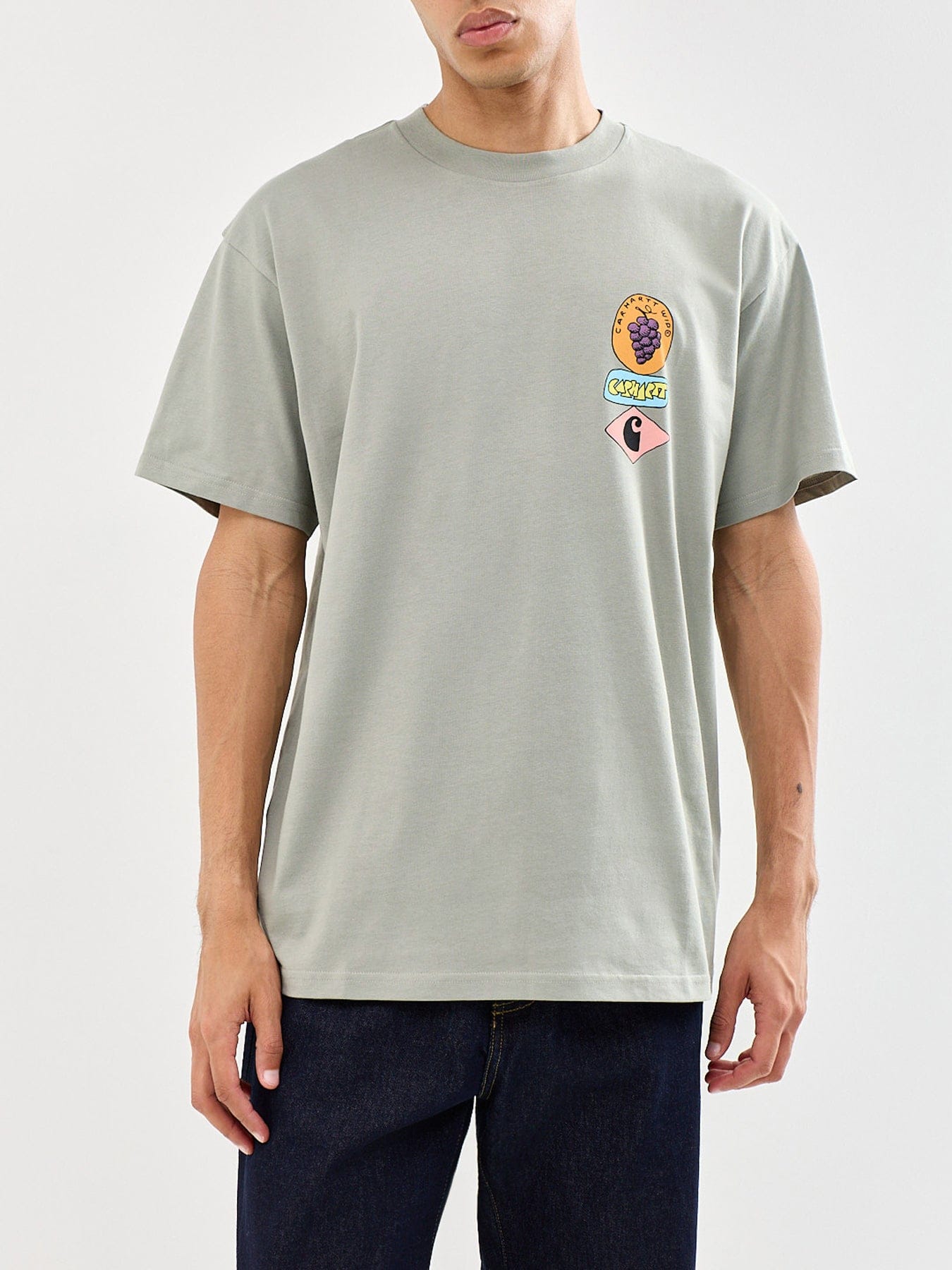 Carhartt WIP Stacked Grapes T - Shirt Green