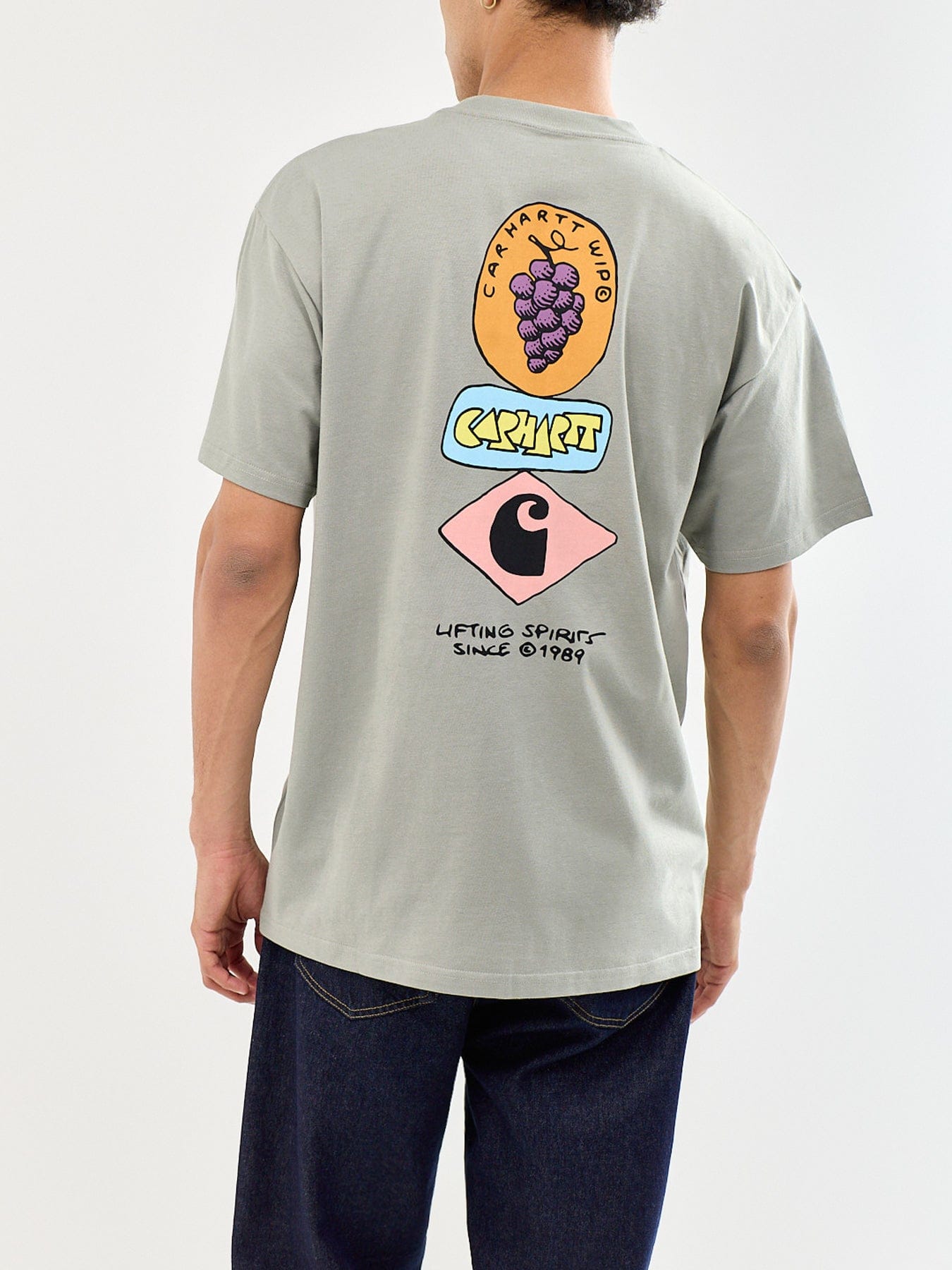 Carhartt WIP Stacked Grapes T - Shirt Green