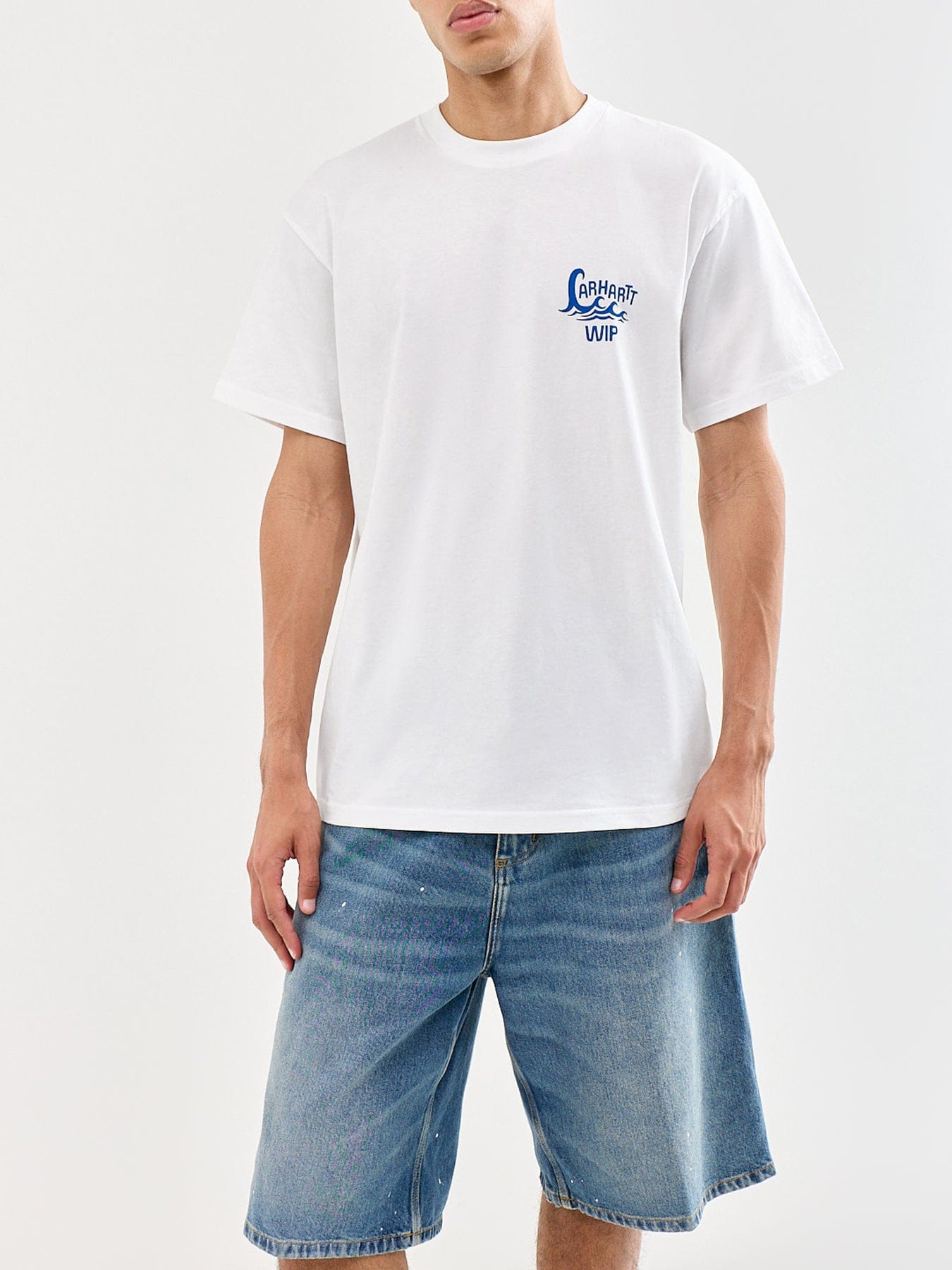 Carhartt WIP Waves T - Shirt White