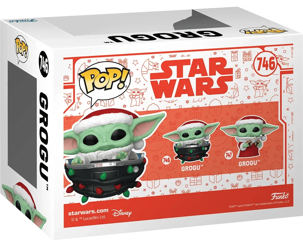 Funko Star Wars: The Mandalorian - Grogu with Santa Hat in Pram (Holiday) Pop! Vinyl