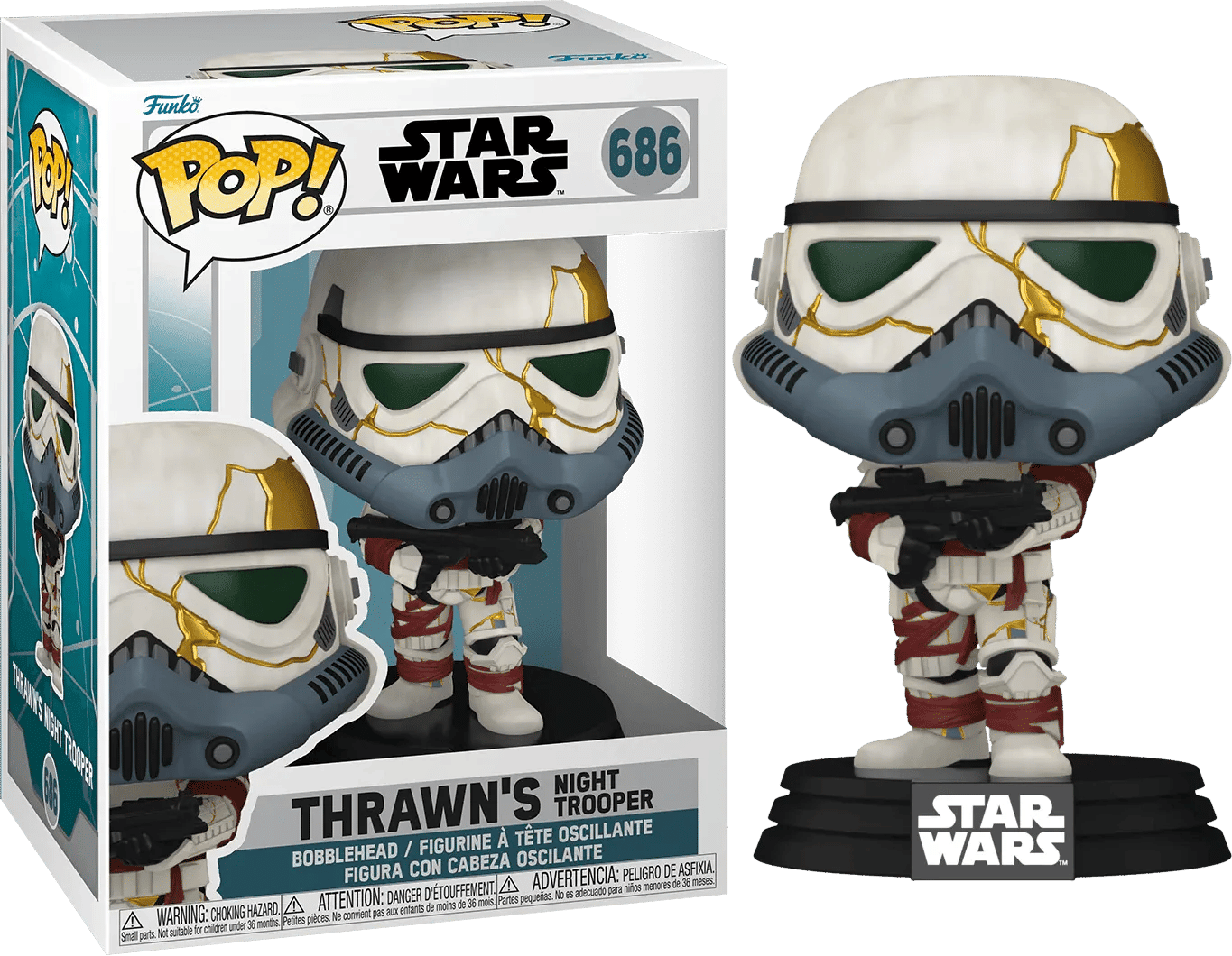 Funko Star Wars: Ahsoka (TV) - Thrawn's Night Trooper (White/Grey Helmet) Pop! Vinyl